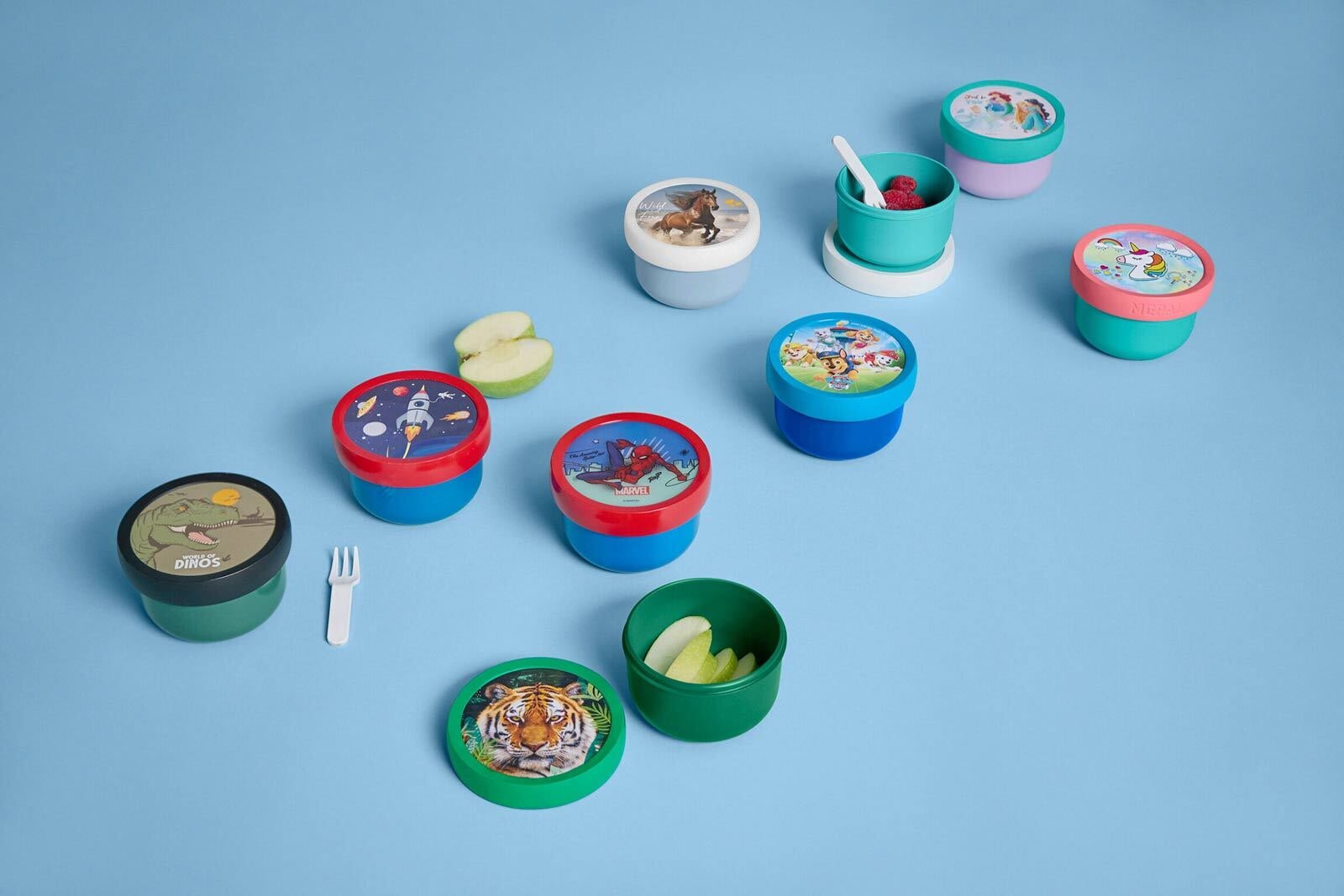 Mepal Lunchbox »Fruchtbox Stitch Campus 300 ml blau-gelb«, (1 tlg.)