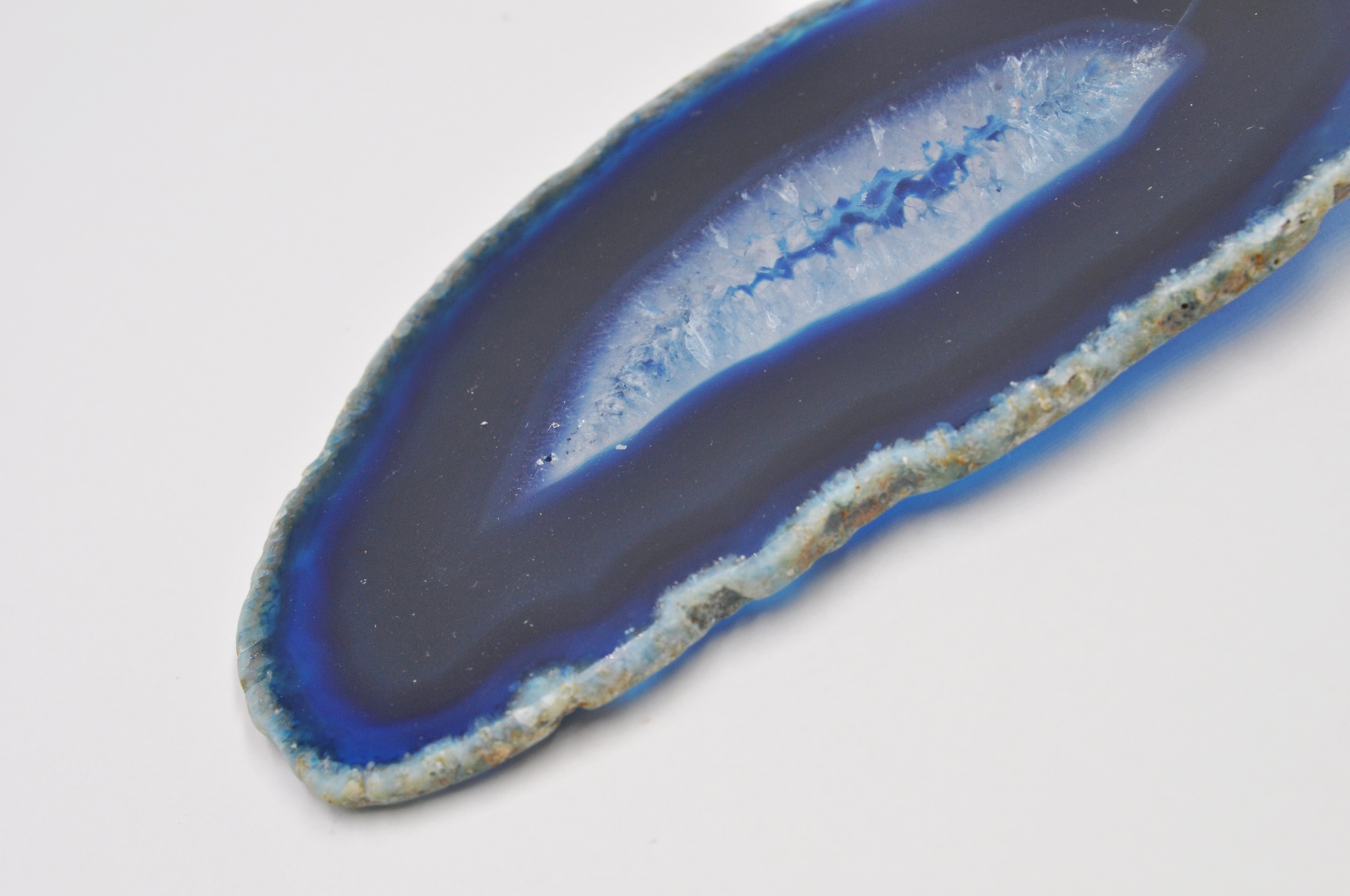 Steuer Kette mit Anhänger »Achat-Anhänger blau oval«