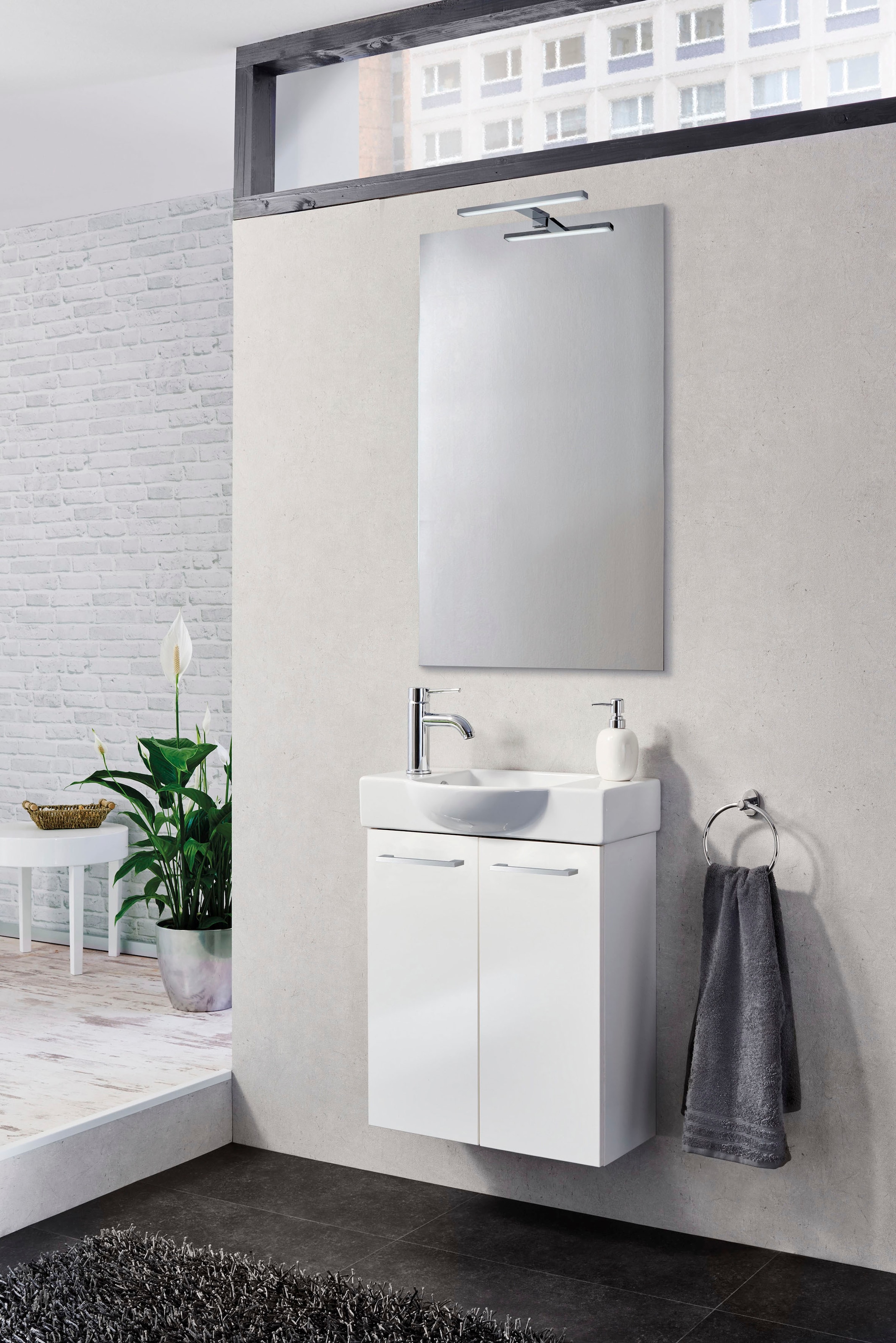 FACKELMANN Waschtisch »SBC«, bestehend aus Becken und Unterbau, Breite ca. 55 cm