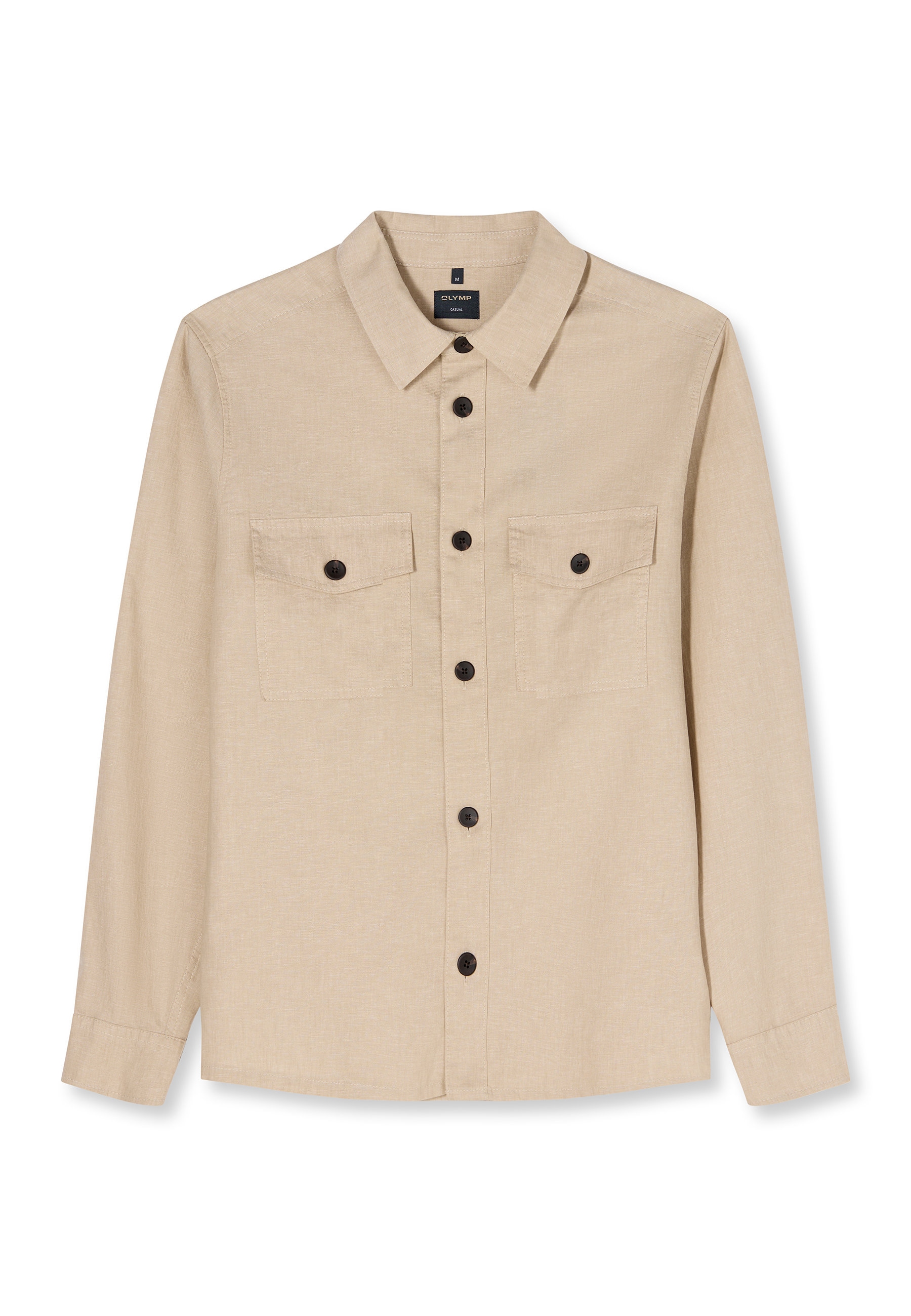 OLYMP Langarmhemd "OLYMP Casual, Overshirt, Kent" günstig online kaufen