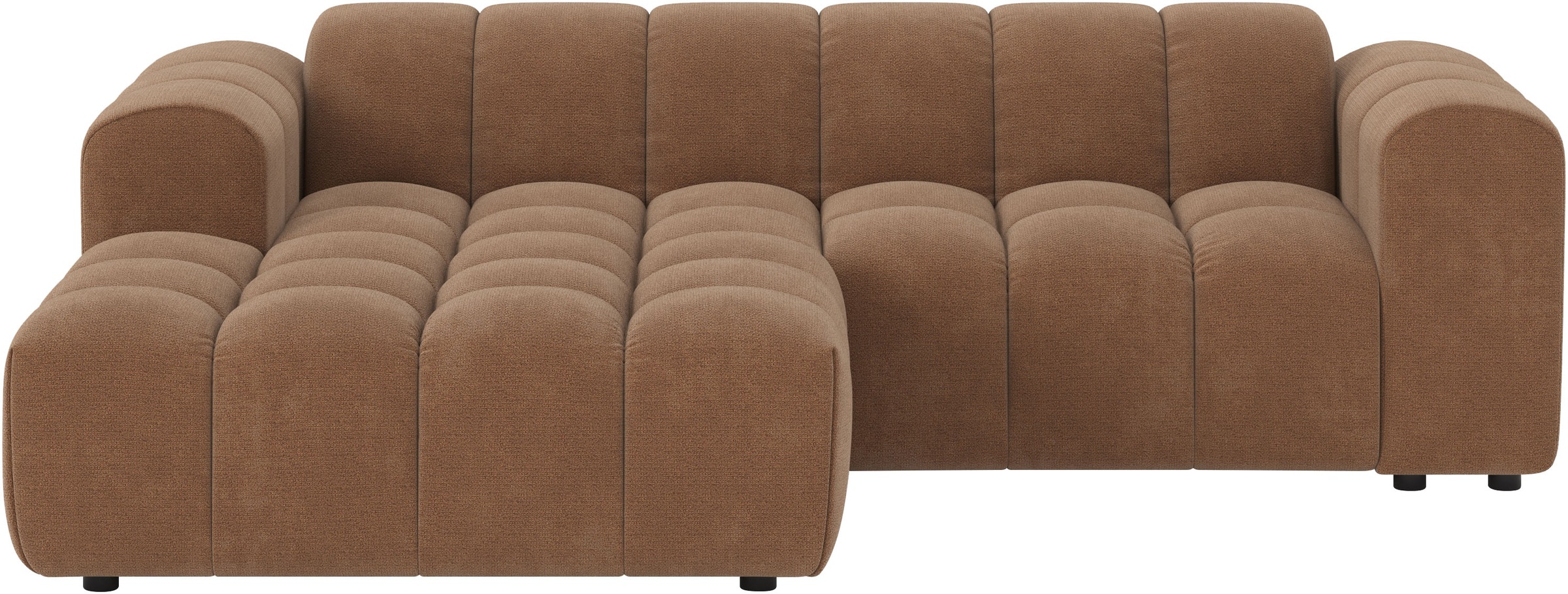 COTTA Ecksofa »Rocco L-Form, B: 248 cm, modernes Bubble-Sofa, großzügiger Sitzkomfort« Wohnlandschaft-Charakter, frei stellbar, modernes Design