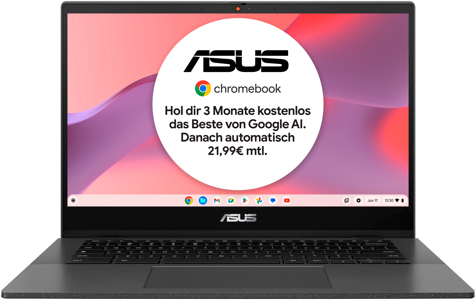 AsusChromebook»CM1402CM2A-EK0135«,35,6cm,/14Zoll,MediaTek,Kompanio,Mali-G52MC2,128GBSSD,ChromeOS,ClamshellLaptopwithFullHDPanel