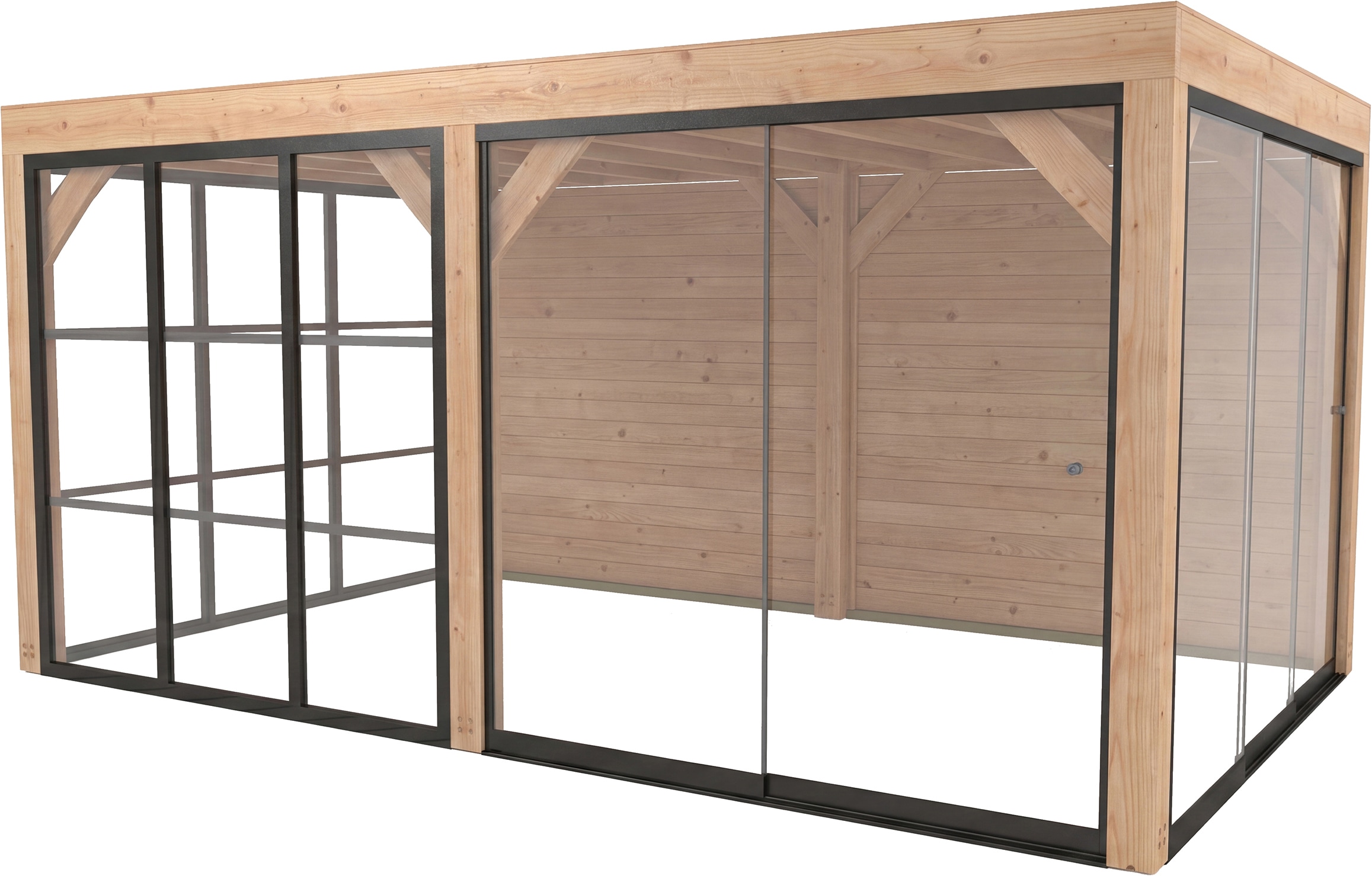 weka Holzpavillon »Lumley Lauben-Set Gr. 3.4« BxTxH: 307x499x245 cm