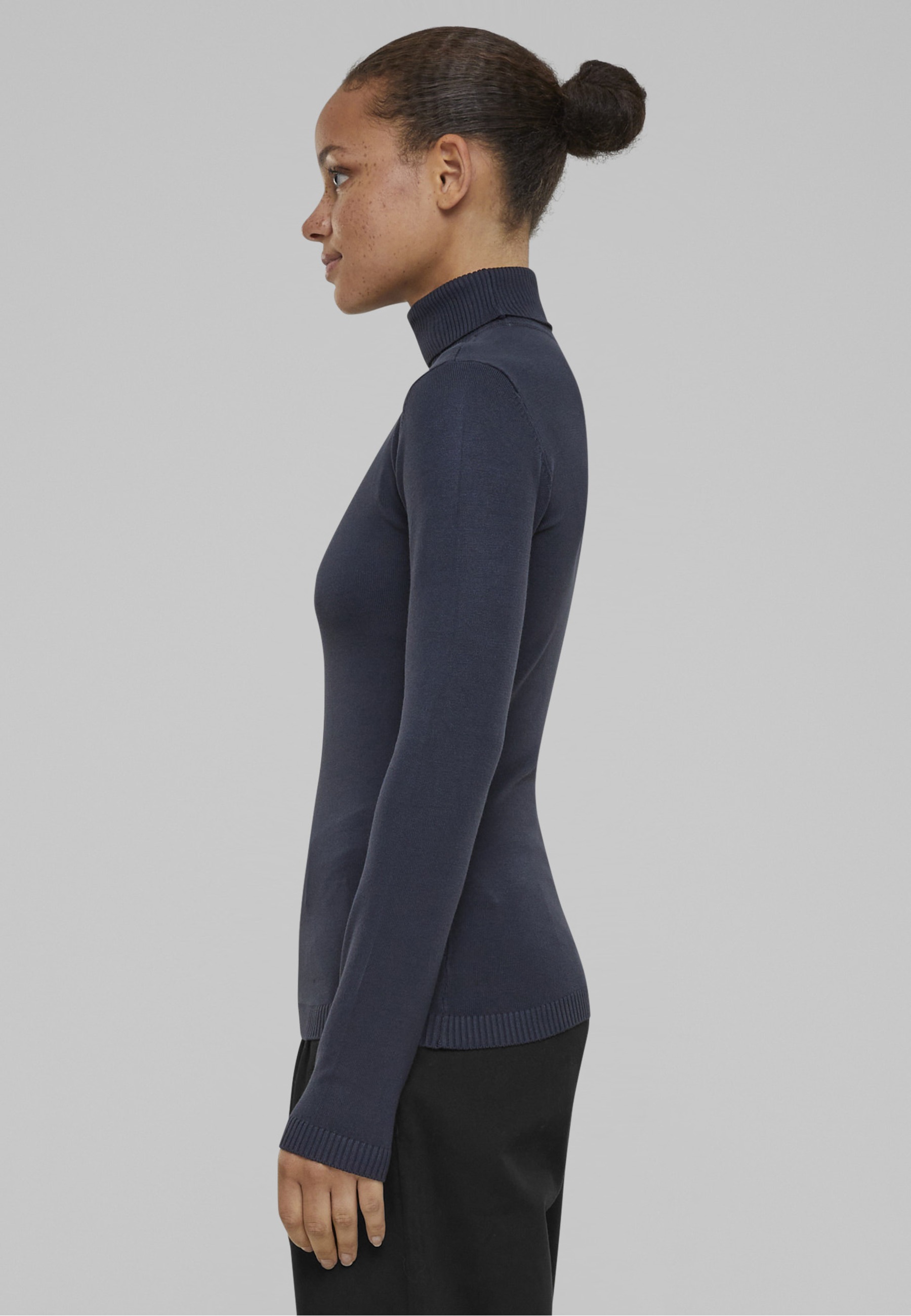 URBAN CLASSICS Sweatshirt »Urban Classics Damen Ladies Knitted Turtleneck Sweater«, 1 Stk.
