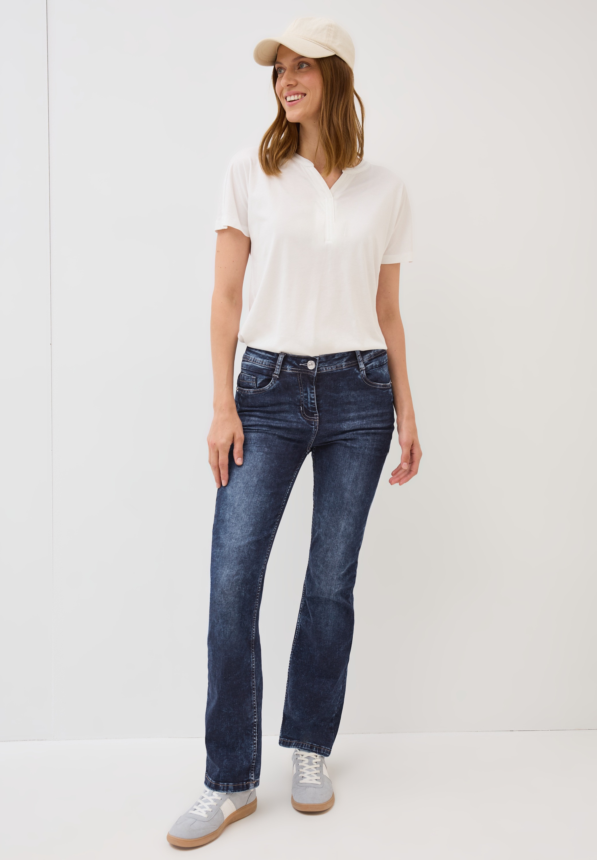 Cecil Slim-fit-Jeans, High Waist