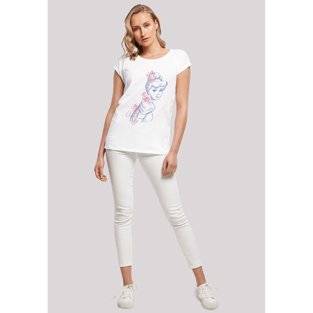 F4NT4STIC T-Shirt »Cinderella Mouse Zeichnung«