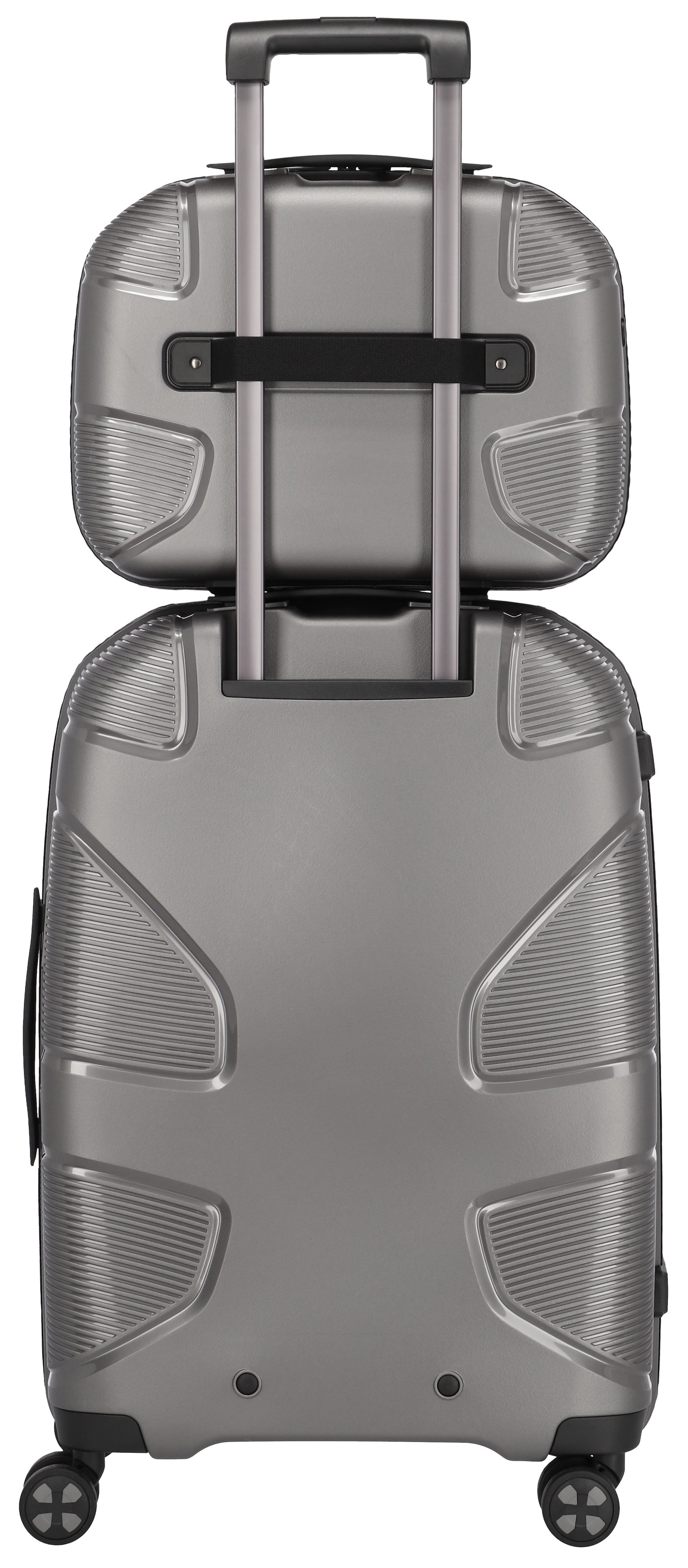 IMPACKT Beautycase »IP1«, Kulturbeutel Hartschale Trolley-Aufsteck-System Tragegurt Laptopfach