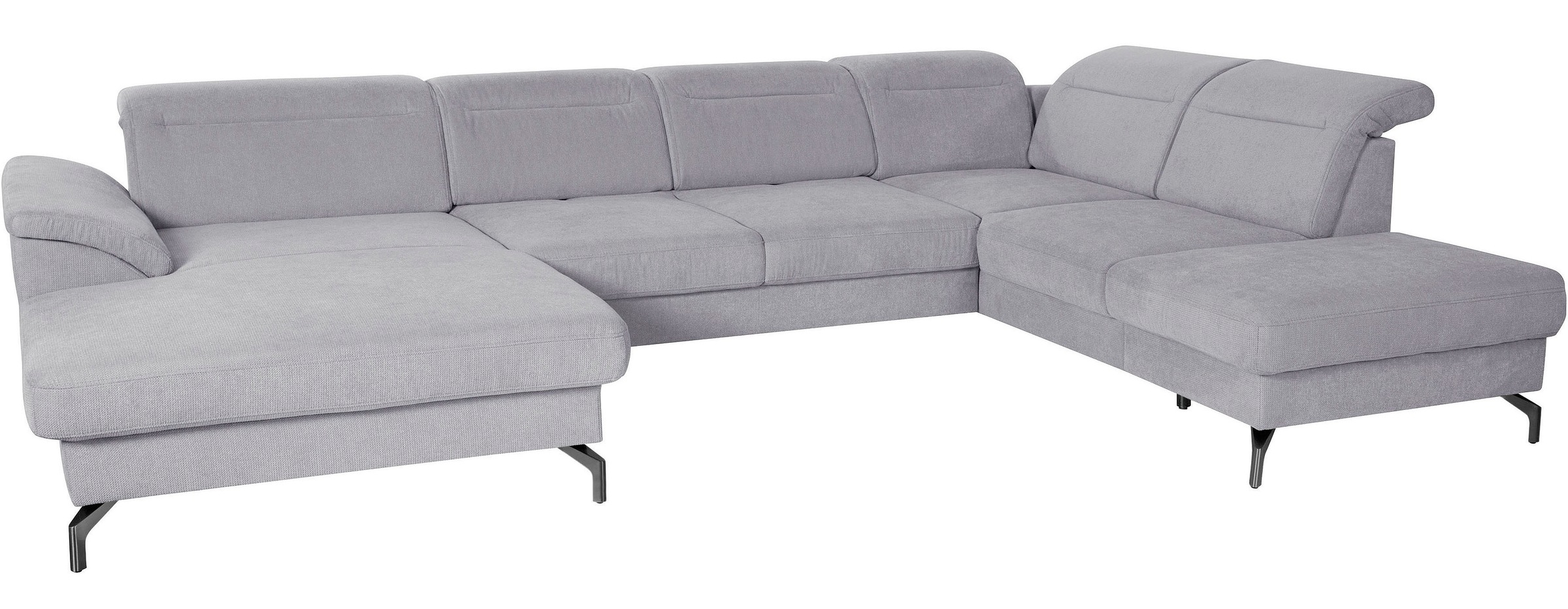 sit&more Wohnlandschaft "Percy U-Form", 15 cm Fußhöhe, Sitztiefenverstellun günstig online kaufen