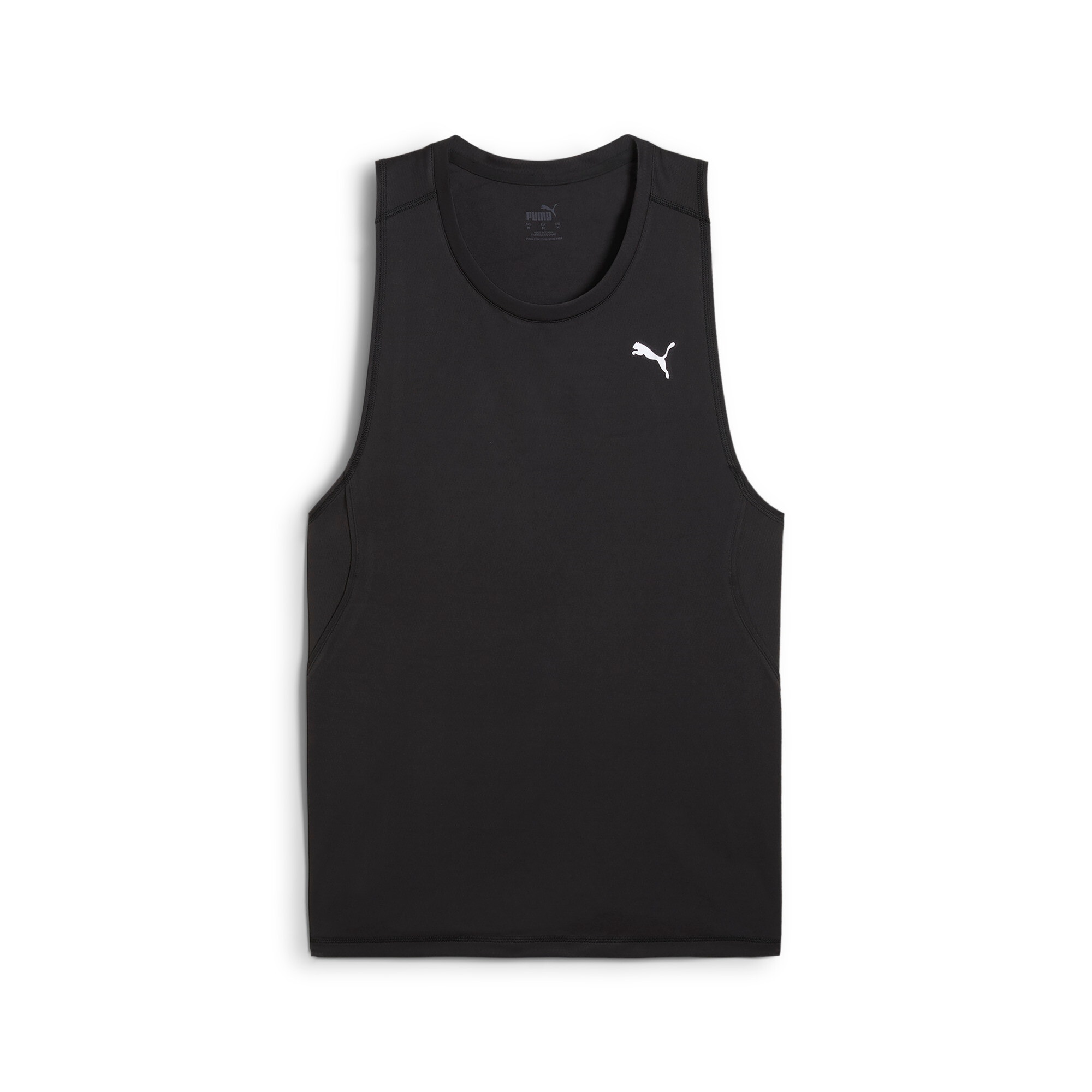 Tanktop PUMA "M RUN VELOCITY TANK POLY", Damen, Gr. XL, puma schwarz, Web, Obermaterial: 100% Polyester, unifarben, regular fit normal, Rundhals, Tops Tanktop, ergonomische Schnittführung, Regular Fit, mit Flatlock-Nähten 3