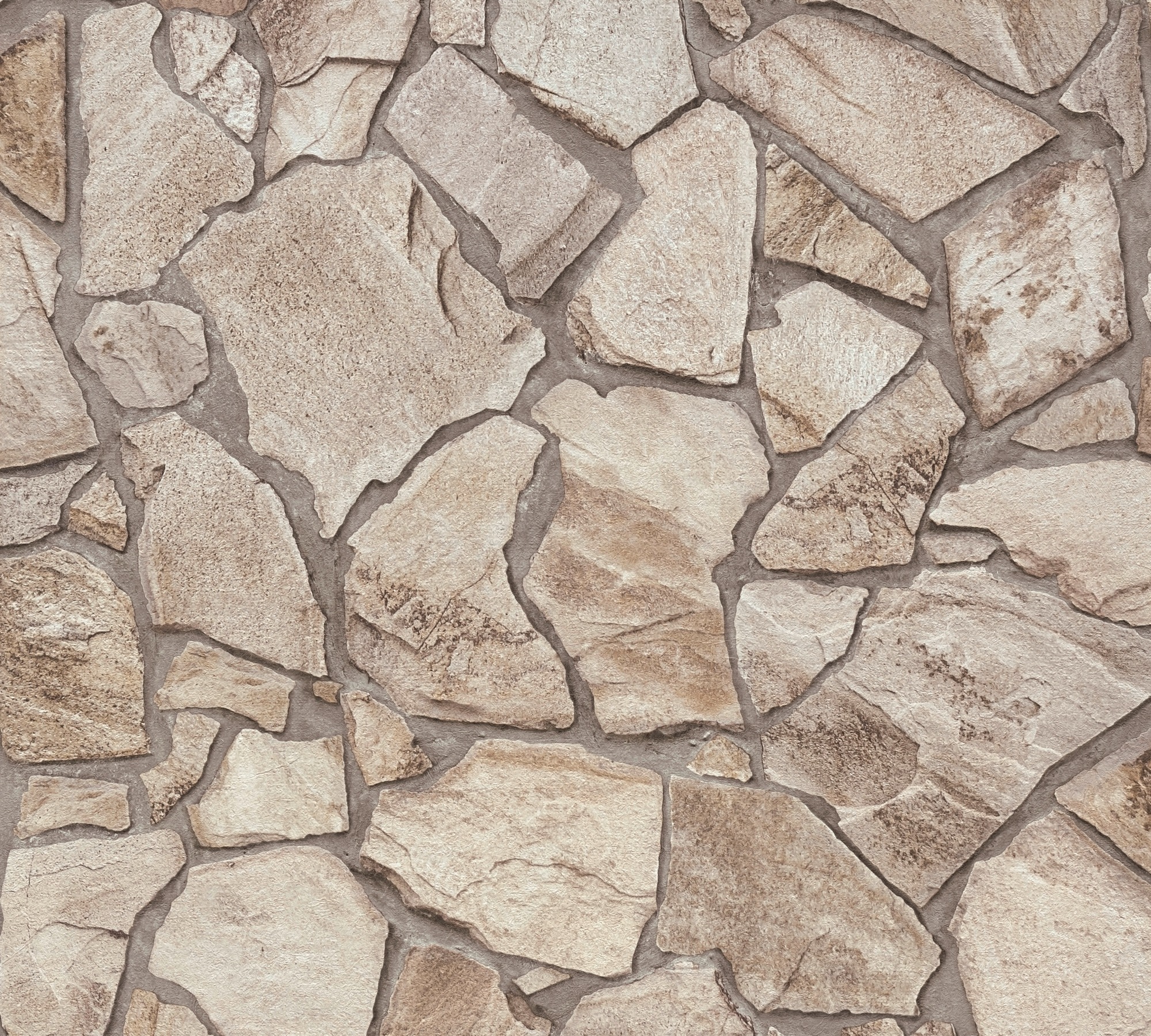 A.S. Création Vliestapete »Terra Tapete Steinoptik«, matt-gemustert-neutral, Stein-Tapete Steinwand Naturstein 3d-Optik Tapeten Wohnzimmer modern
