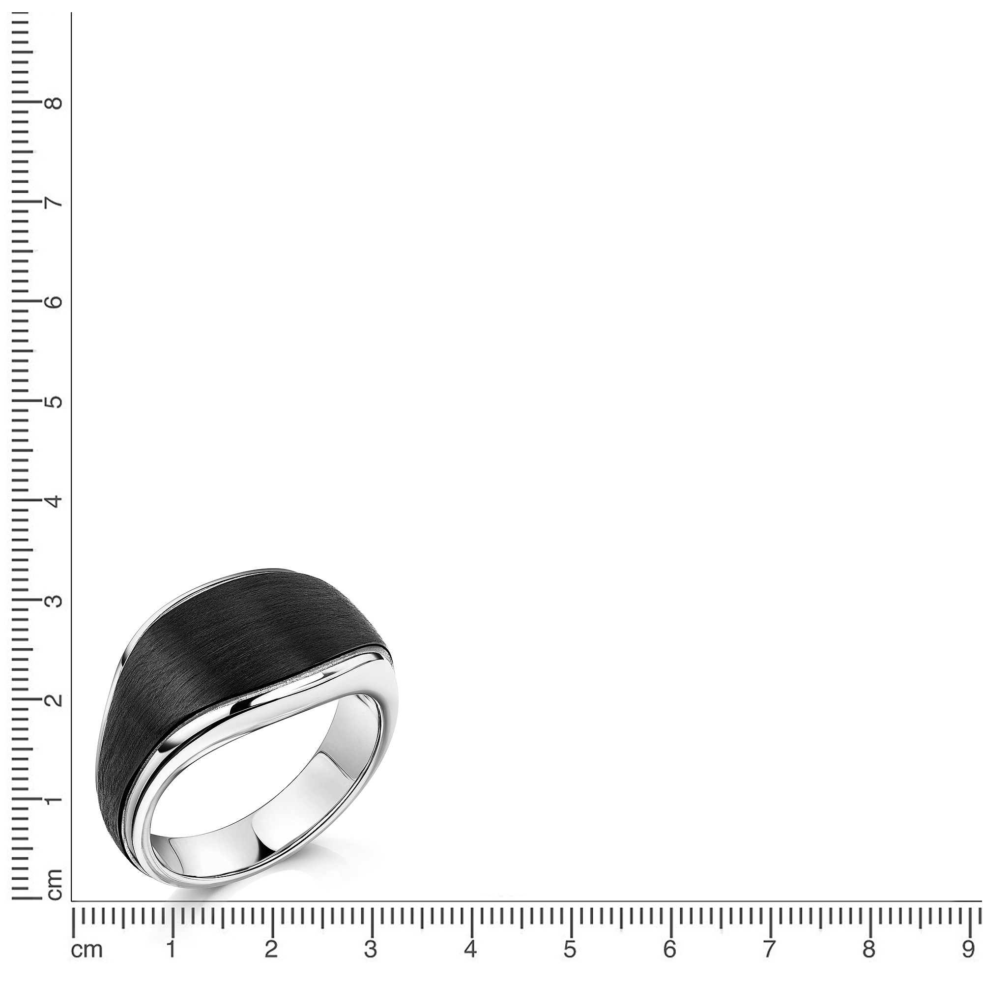 Zeeme Fingerring »Edelstahl/PVD schwarz«