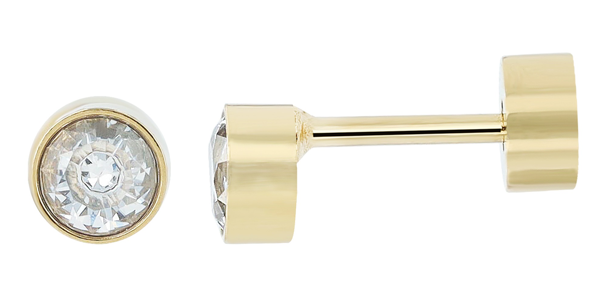 Adelia´s Paar Ohrhänger »Damen Ohrringe – Ohrstecker aus Edelstahl mit Zirkonia« Ideal zum Verschenken – schlicht und stilvoll