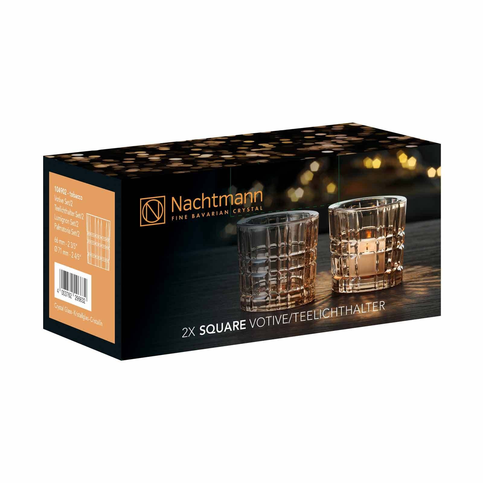 Nachtmann Kerzenhalter »Teelichthalter Square Votives ø 7,1 x 6,6 cm 2er Set«