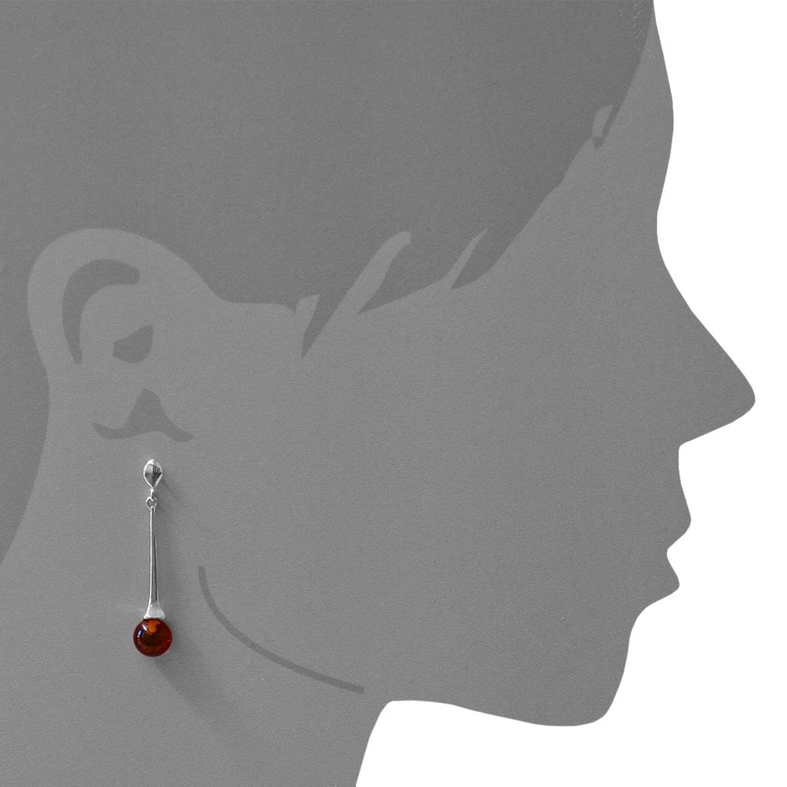 OSTSEE-SCHMUCK Paar Ohrhänger »Ostsee-Schmuck Ohrhänger Kugel Ohrhänger Kugel«, (2 tlg.)