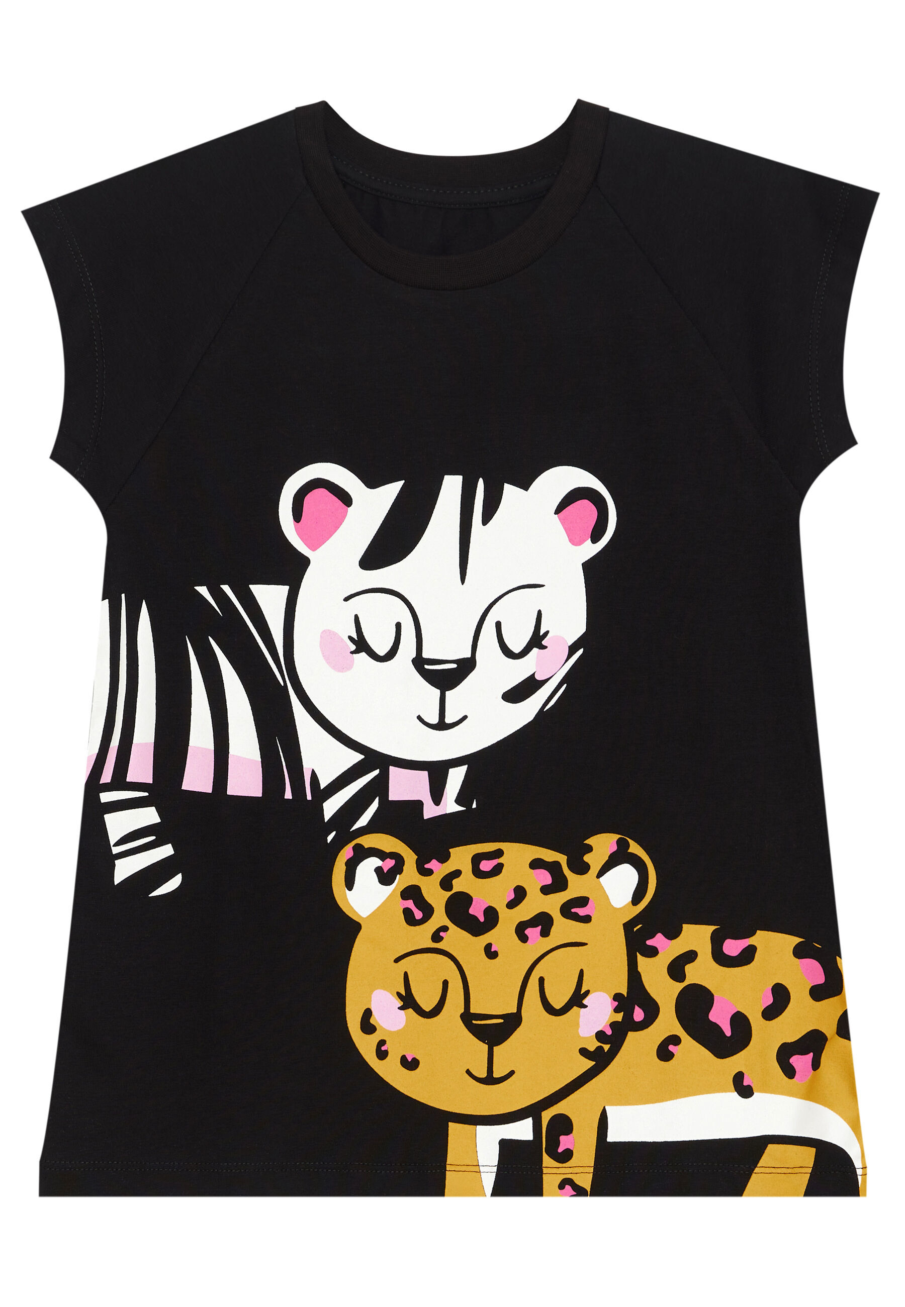 Thumbnail - Denokids Hausanzug "Leo & Zebra", mit Animal-Aufdruck