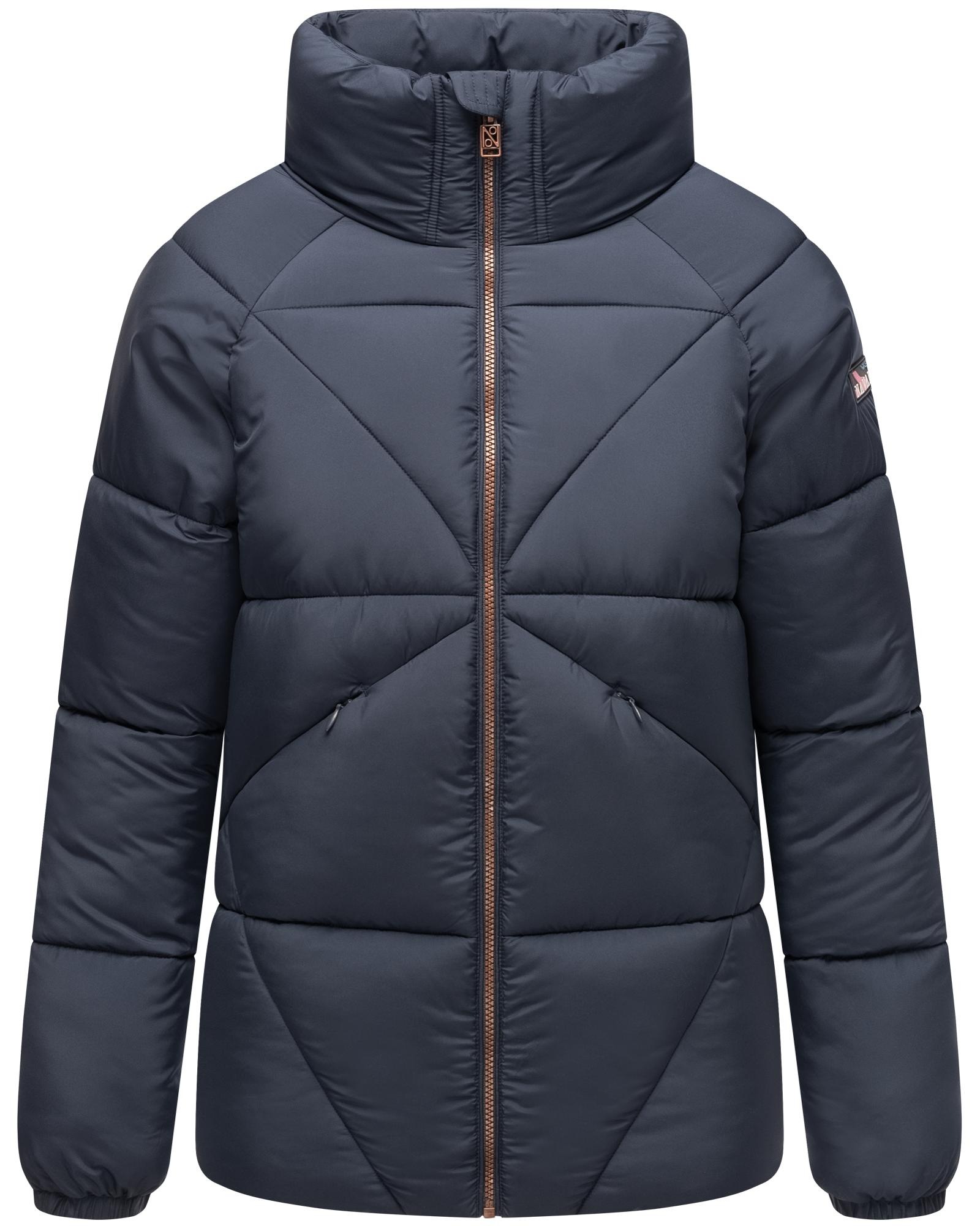 Navahoo Steppjacke »Schokolinaa 14«, ohne Kapuze, Winterjacke mit modischer Steppung & hohem Kragen