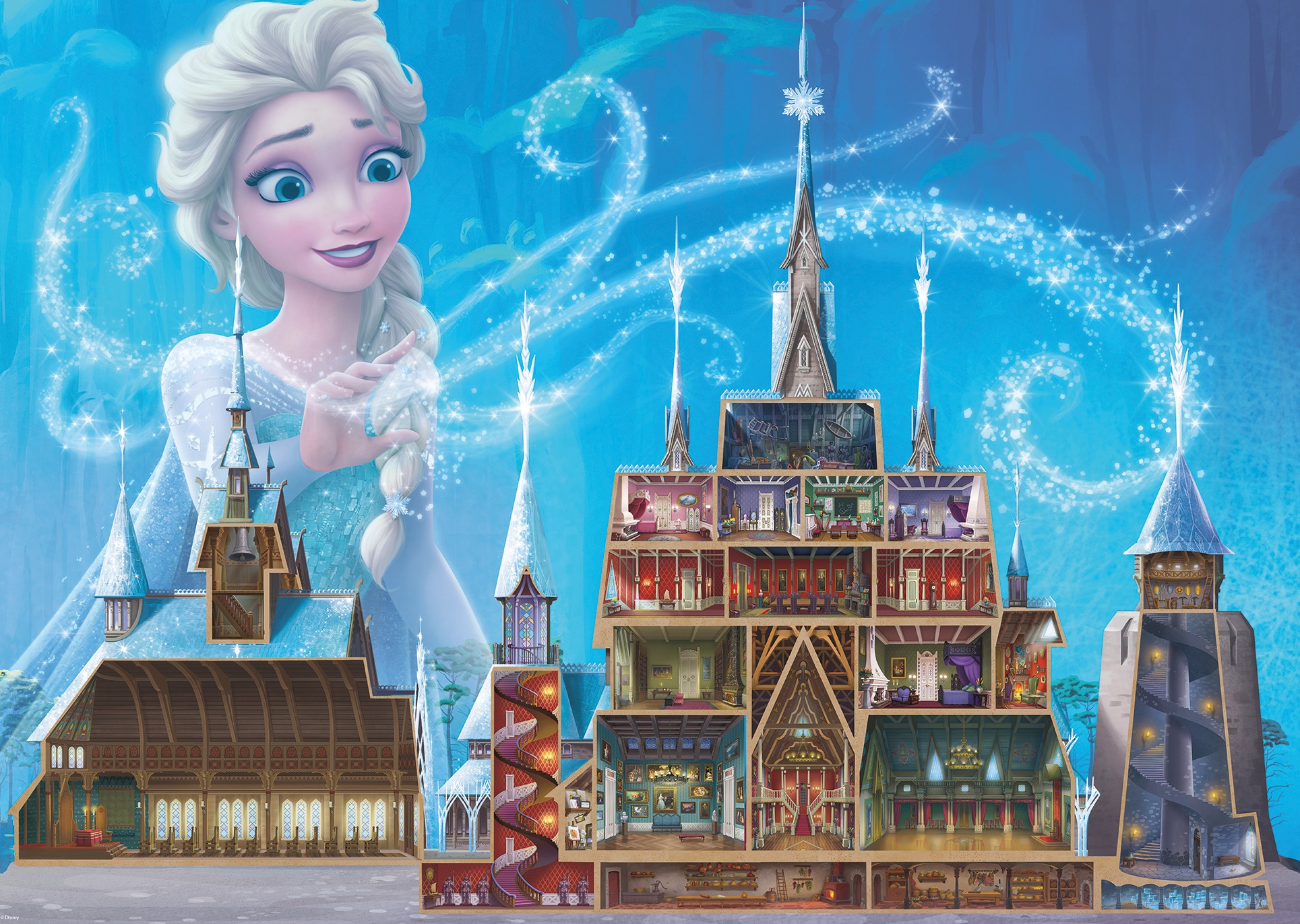 Ravensburger Puzzle »Castle Collection - Disney Princess, Elsa«, Made in Germany