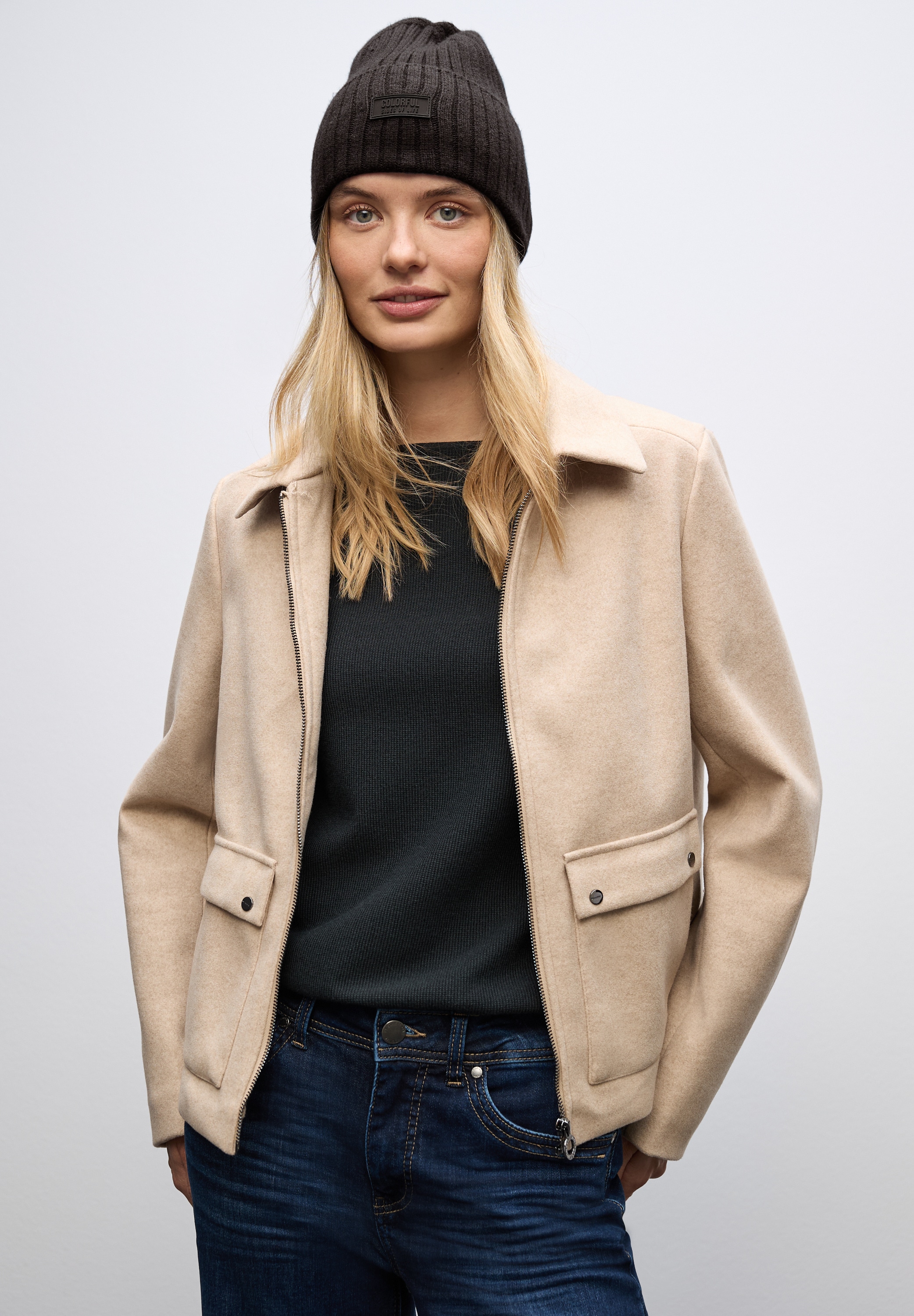 STREET ONE Strickmütze, in softem Material-Mix günstig online kaufen