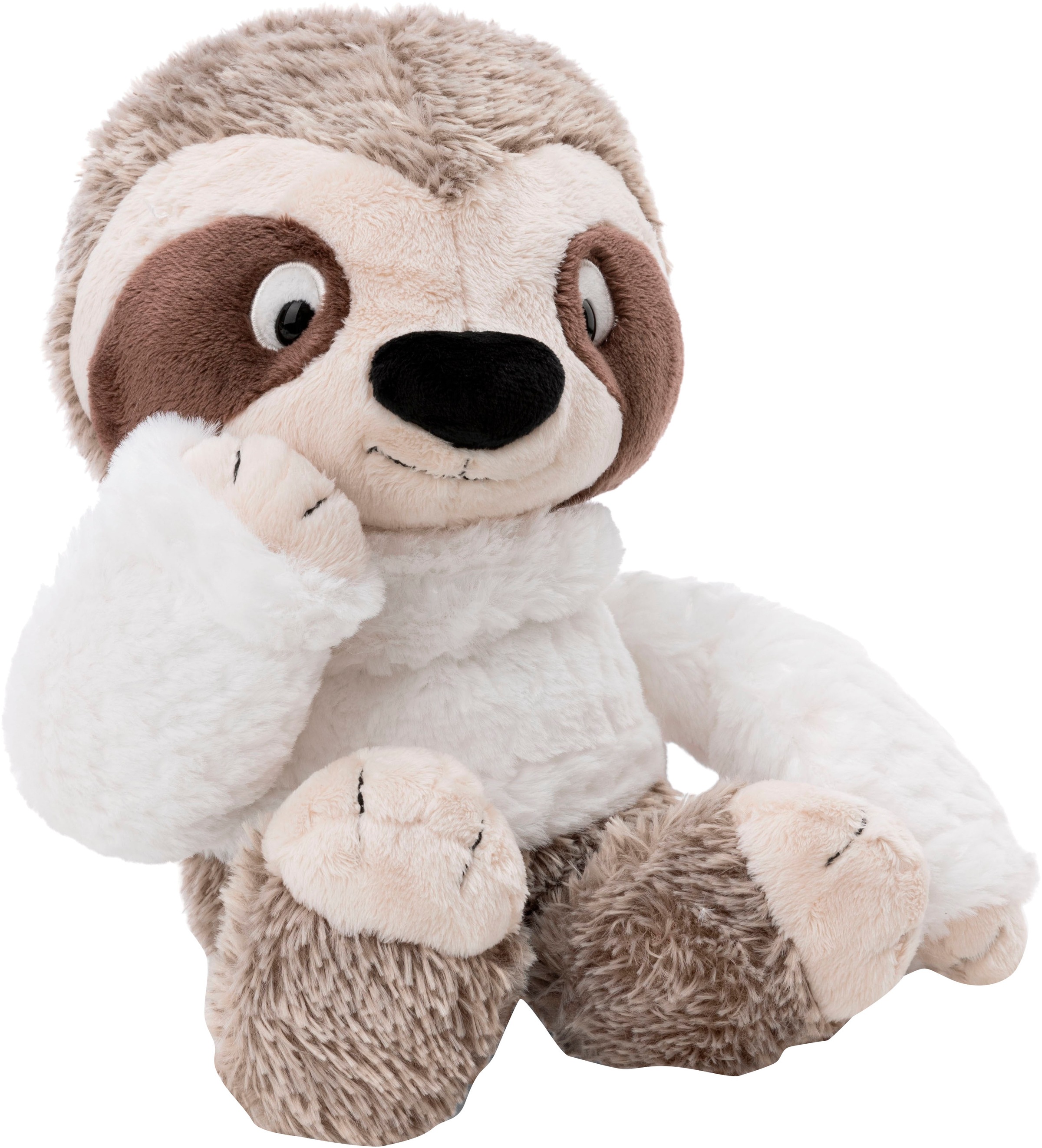 Nici Kuscheltier »Winter, Faultier Izzy Icetumbler mit Mütze, 35 cm schlenkernd«, schlenkernd; enthält recyceltes Material (Global Recycled Standard)