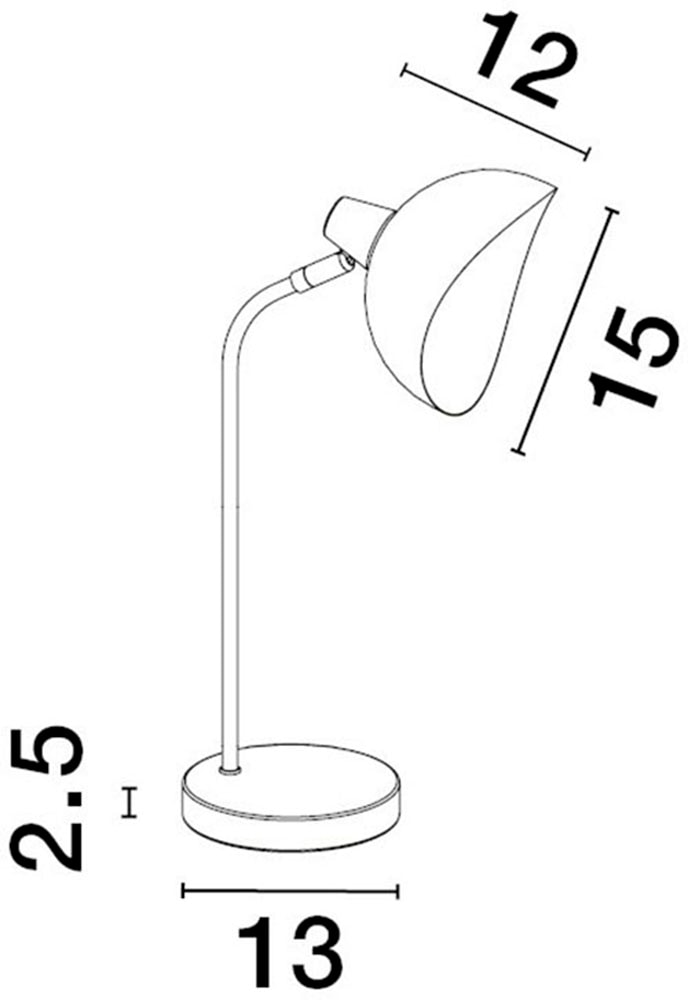 Nova Luce Tischleuchte »GETI«, für Leuchtmittel E14