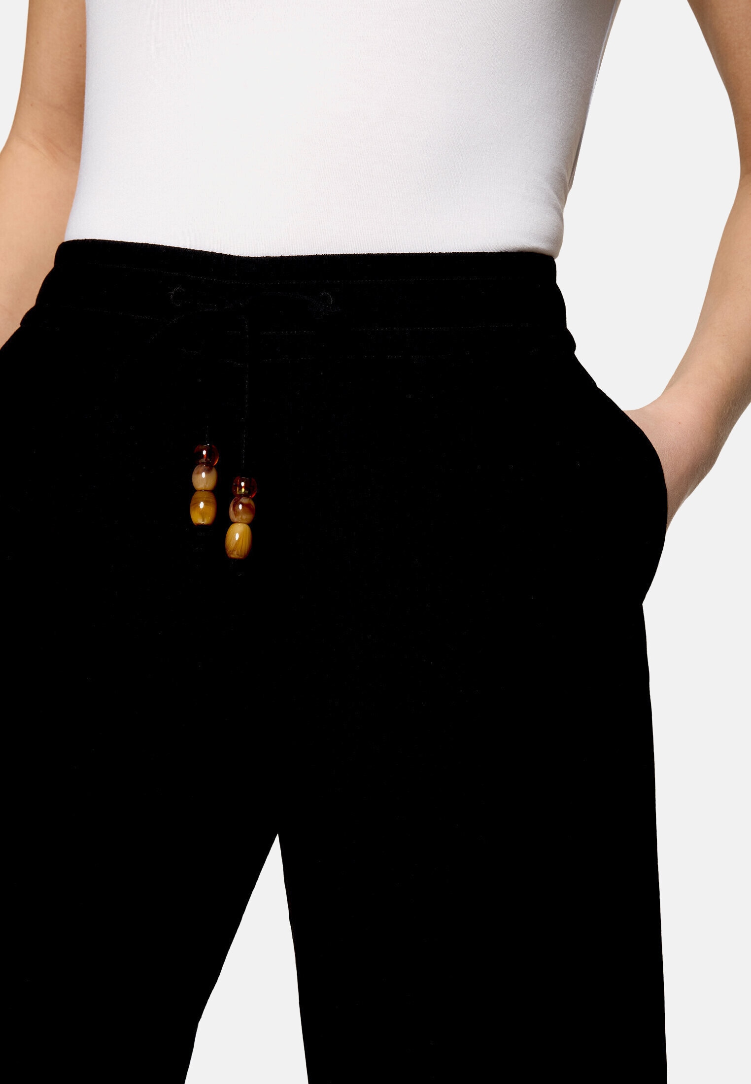 Zero Stoffhose »Damen mit Bindegürtel«  Gürtel