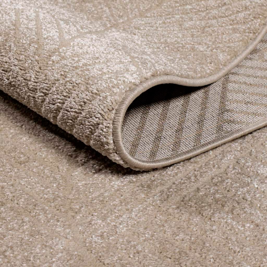 Carpet City Teppich »Friseé-Teppich FANCY 904« rechteckig 12 mm Höhe Läufer, Kurzflor Wohnzimmer, florale 3D-Optik, für Schlafzimmer