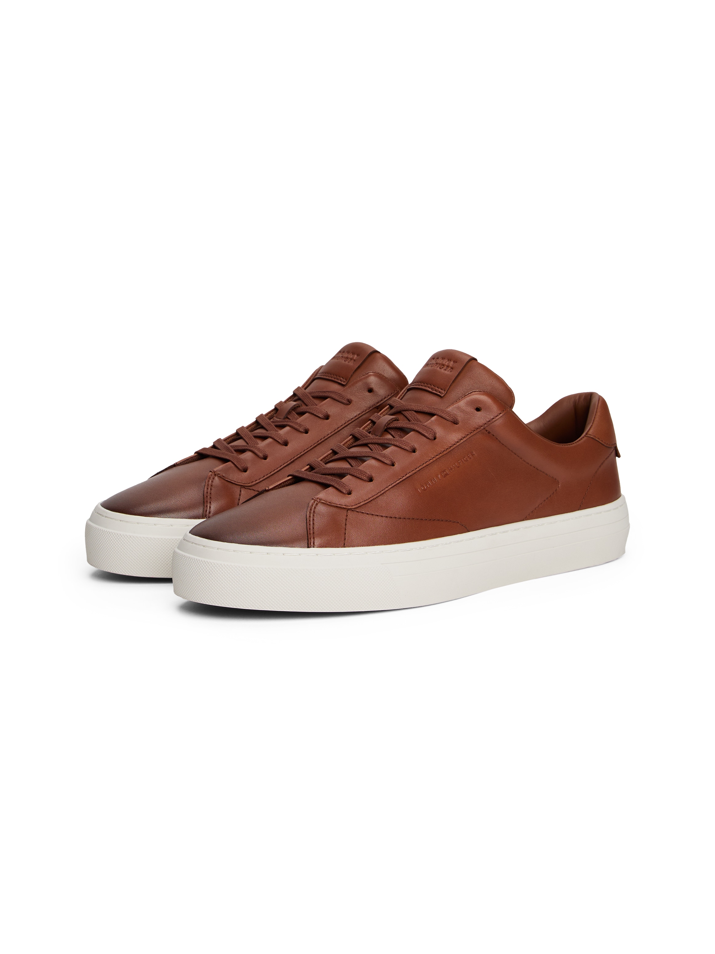 Tommy Hilfiger Sneaker "PREMIUM DRESS CUPSOLE COGNAC", Freizeitschuh, Halbs günstig online kaufen