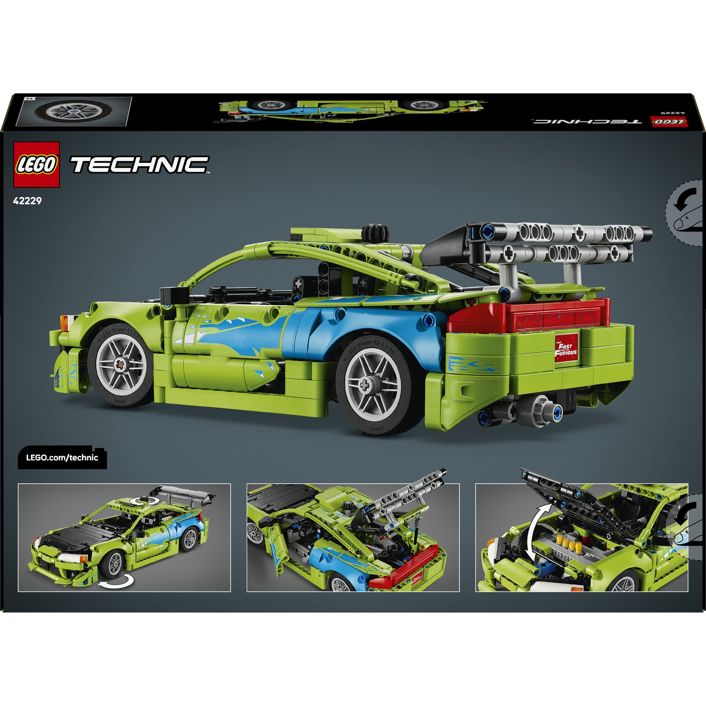 LEGO® Konstruktionsspielsteine »Fast and Furious Mitsubishi Eclipse Auto (42229), LEGO Technic« Made in Europe