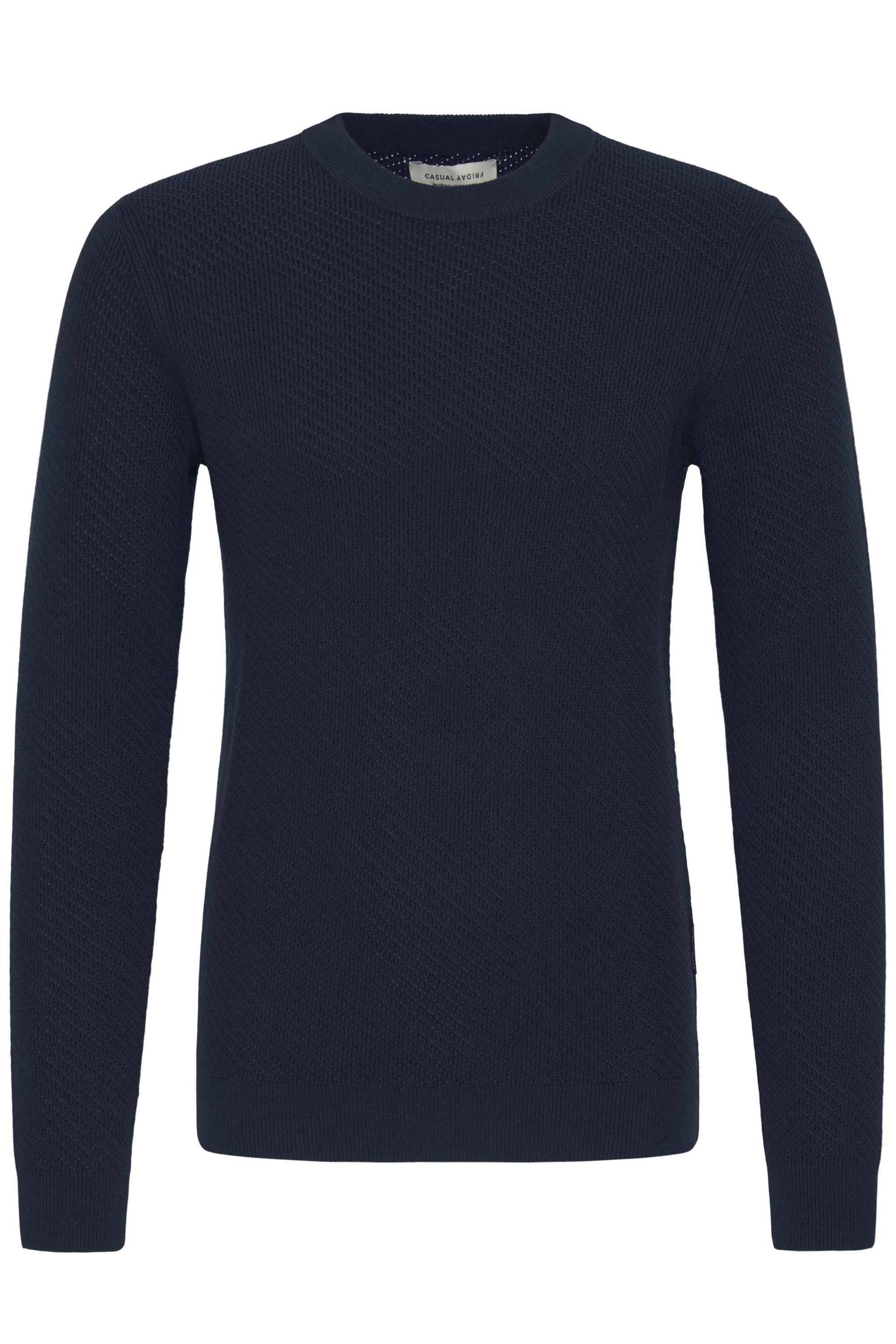 Casual Friday Strickfleece-Pullover "Strickpullover CFIsaksson"