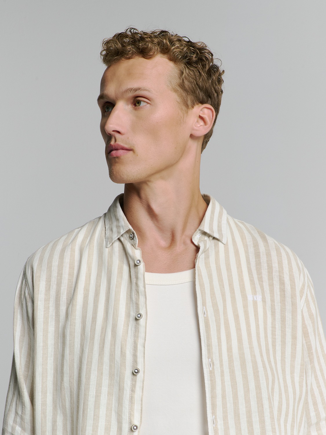 No Excess Long Sleeve Shirt Sand XL 9