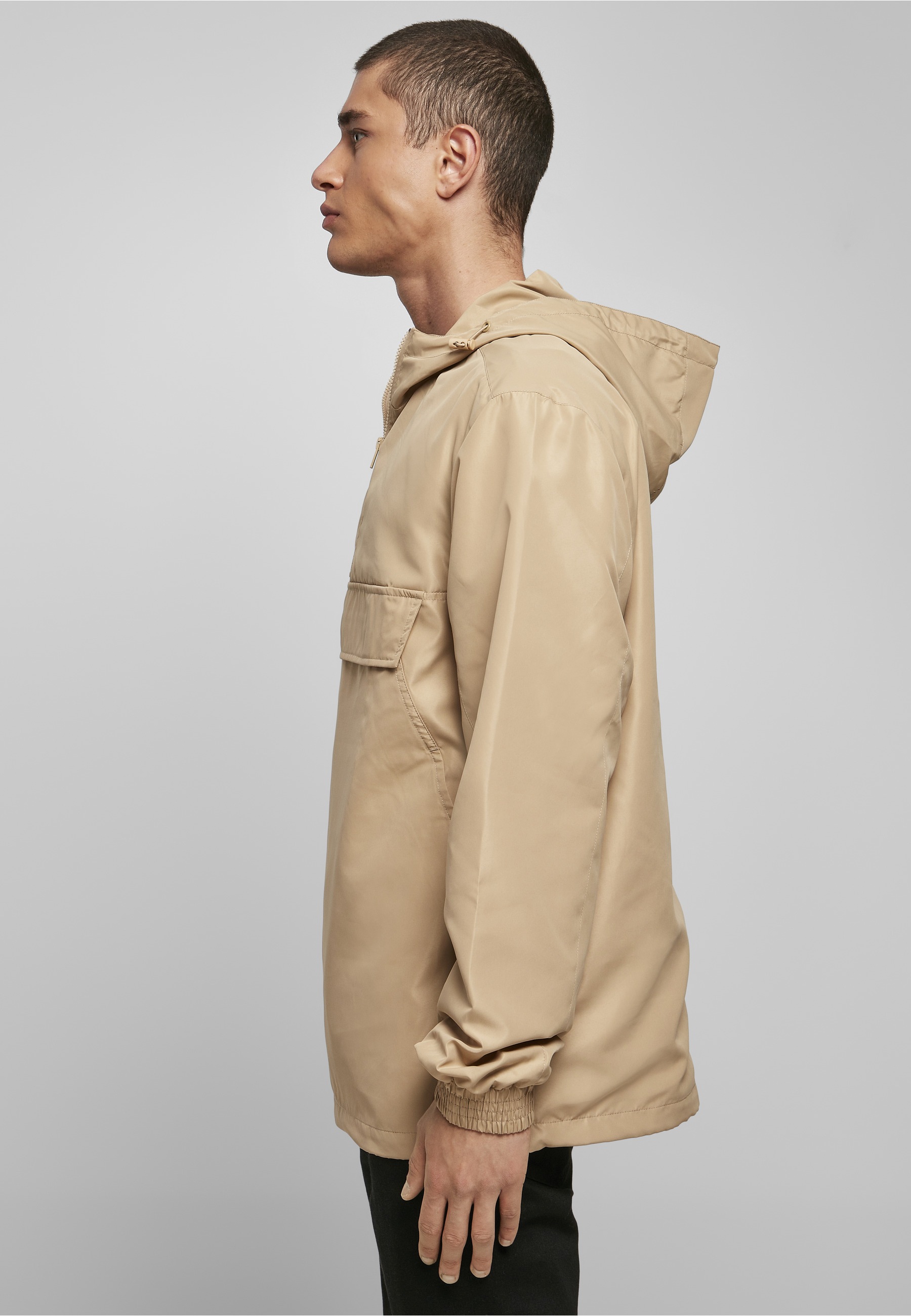 URBAN CLASSICS Funktionsmantel »Urban Classics Herren Recycled Basic Pull Over Jacket«