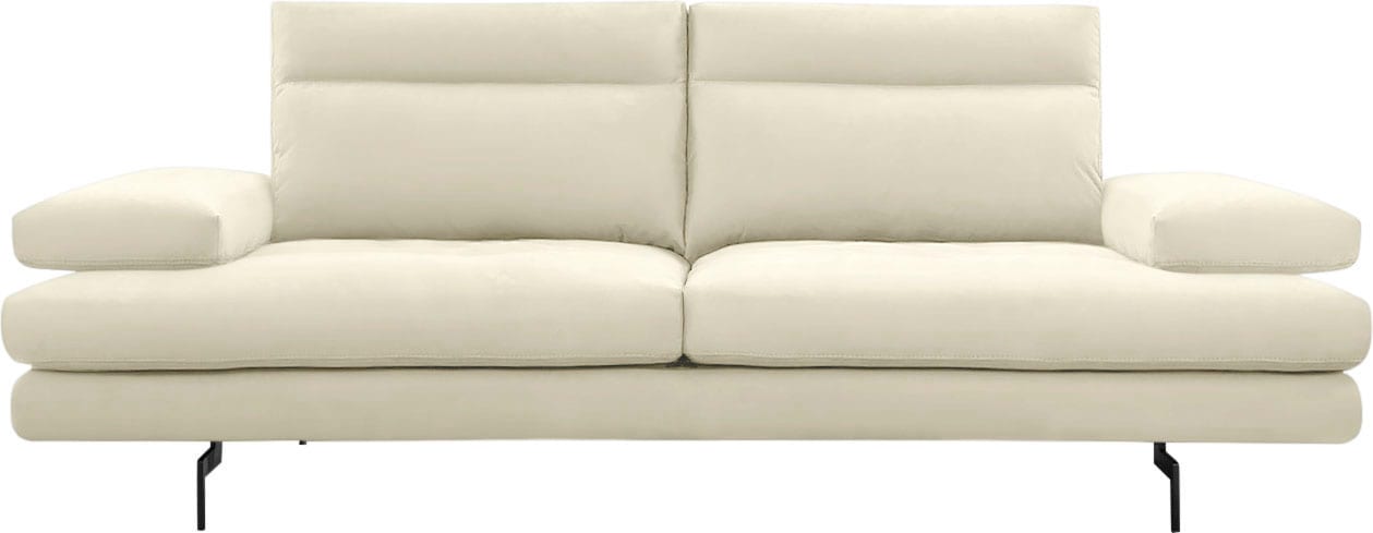 CALIA ITALIA 3,5-Sitzer "Toby Wing, italienisches Designsofa mit erstklassigem Sitzkomfort", inklusive Sitztiefenverstel