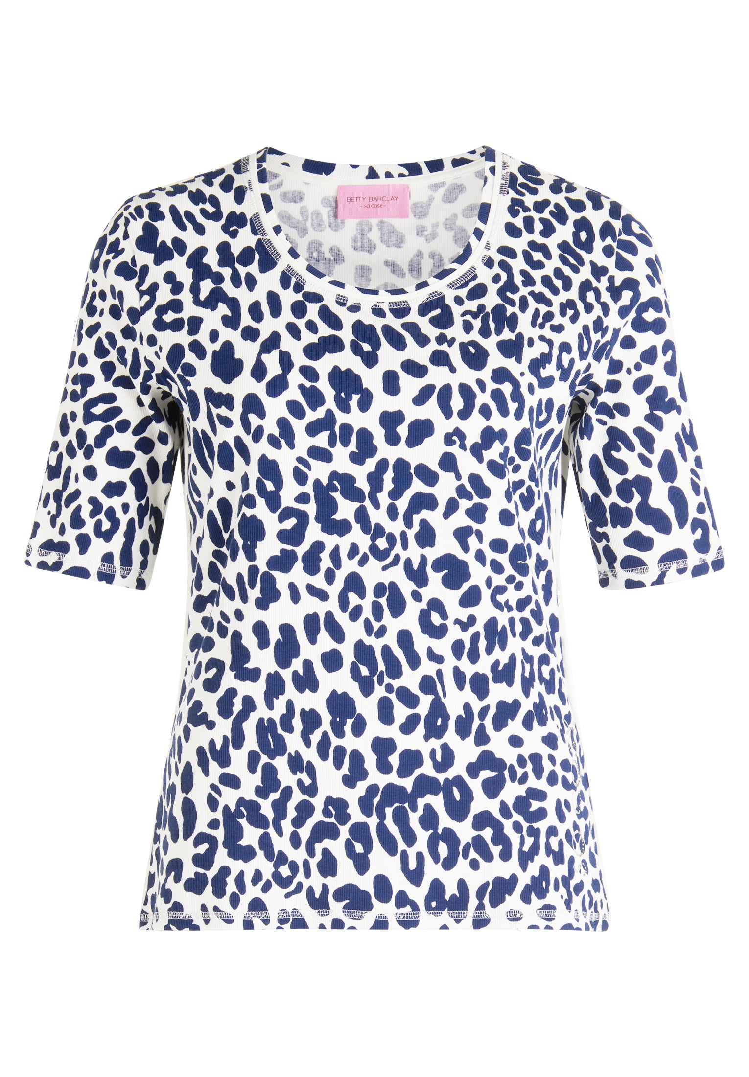 Betty Barclay Kurzarmshirt "Betty Barclay Damen Basic Shirt mit Rippenstruk günstig online kaufen