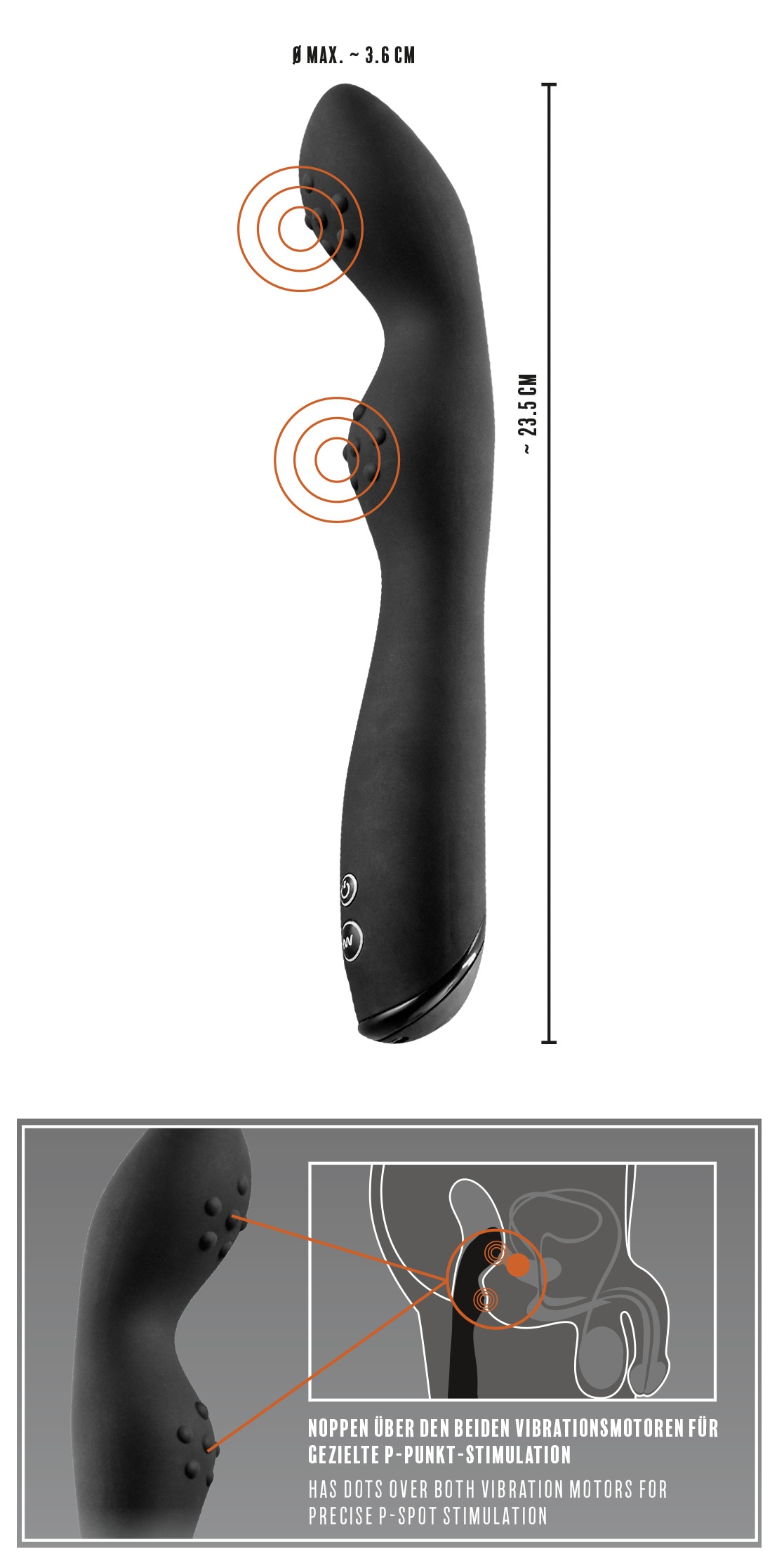 REBEL Vibrator »Analvibrator P-Spot Vibrator«
