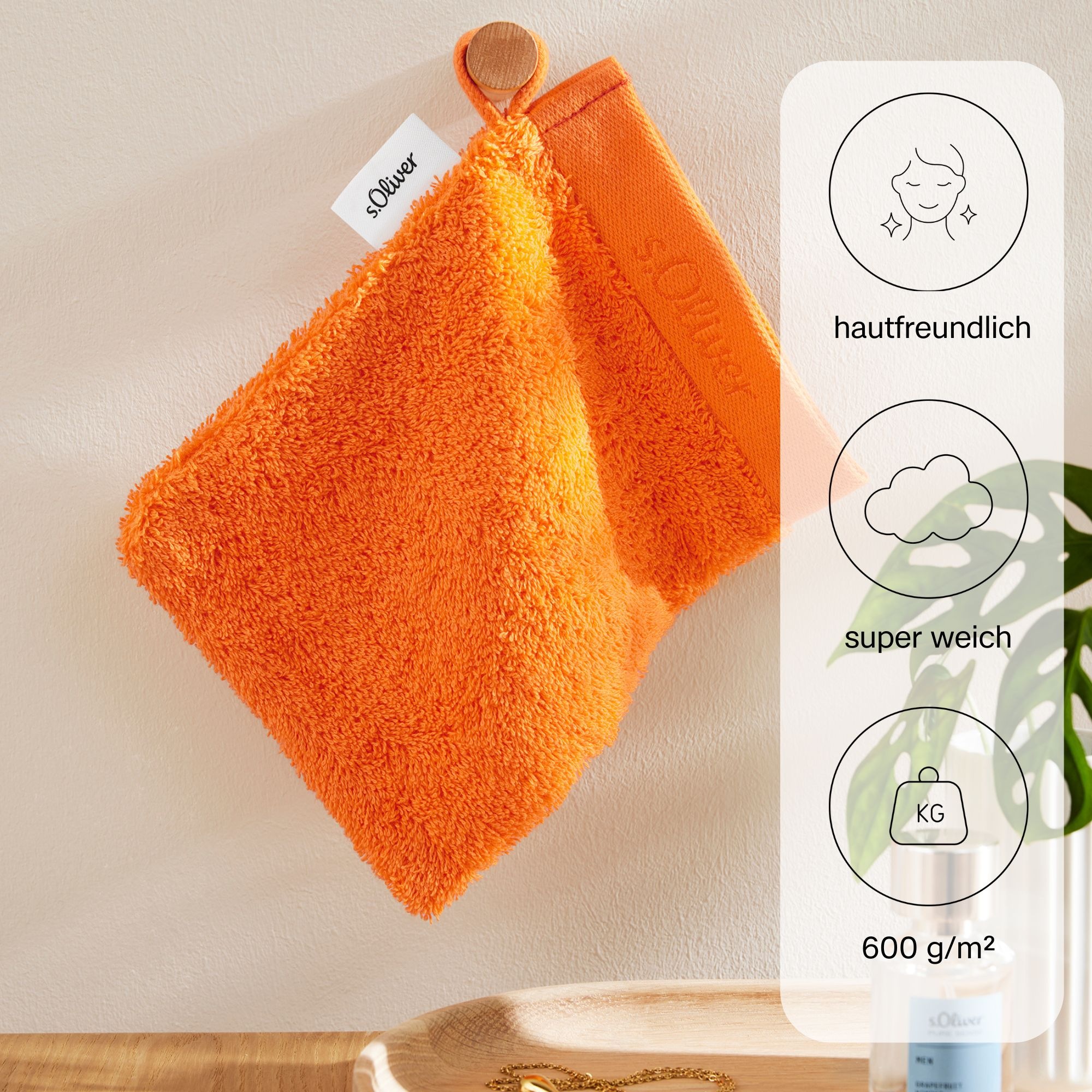 s.Oliver Waschhandschuh "s.Oliver, Premium Qualität, 600 gr/m², auch als Se günstig online kaufen