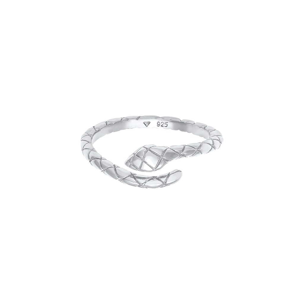 Elli Fingerring »Schlange Snake Verstellbar 925 Silber«