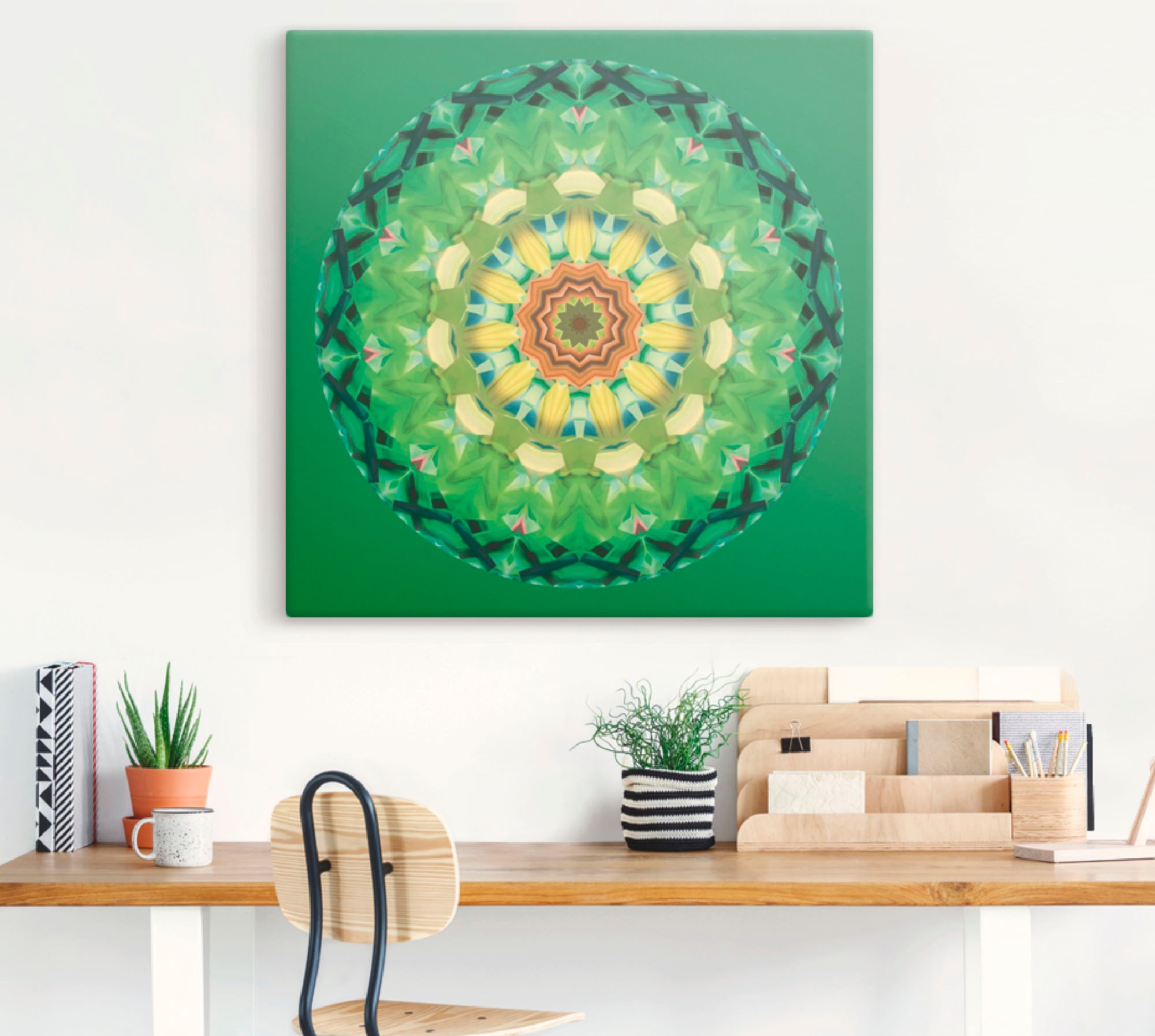 Artland Leinwandbild »Mandala II«, Muster, (1 St.), auf Keilrahmen gespannt