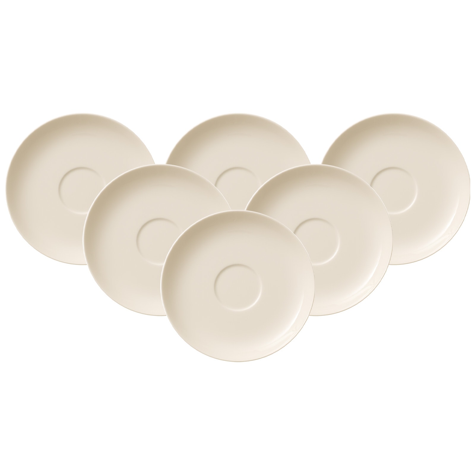Villeroy & Boch Untertasse "Kaffeeuntertassen For Me ø 14,8 cm 6er Set weiß"