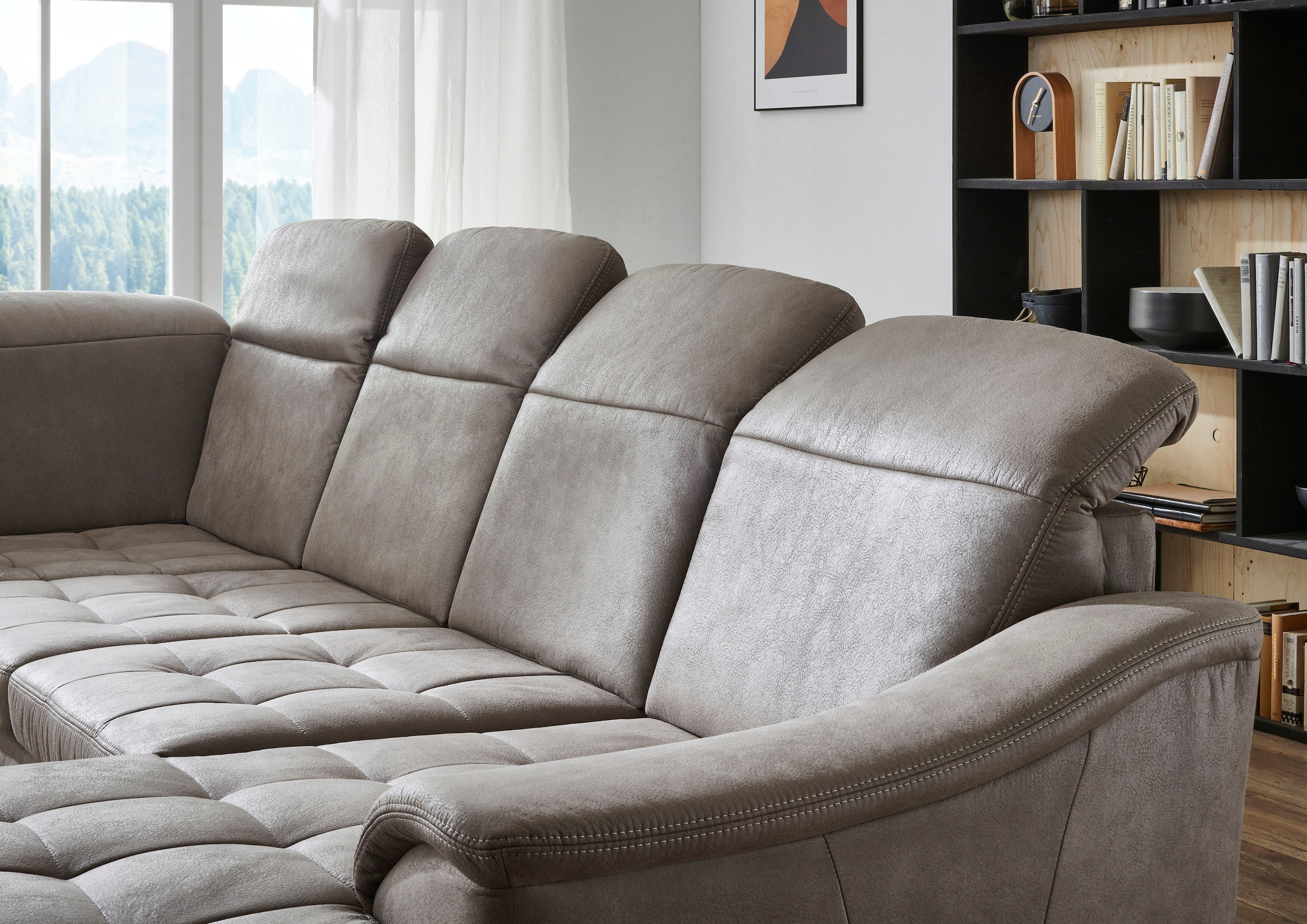 Die PlanBar Wohnlandschaft »PP-LA23145« inkl. Kopfpolsterverstellung, Federkernpolsterung