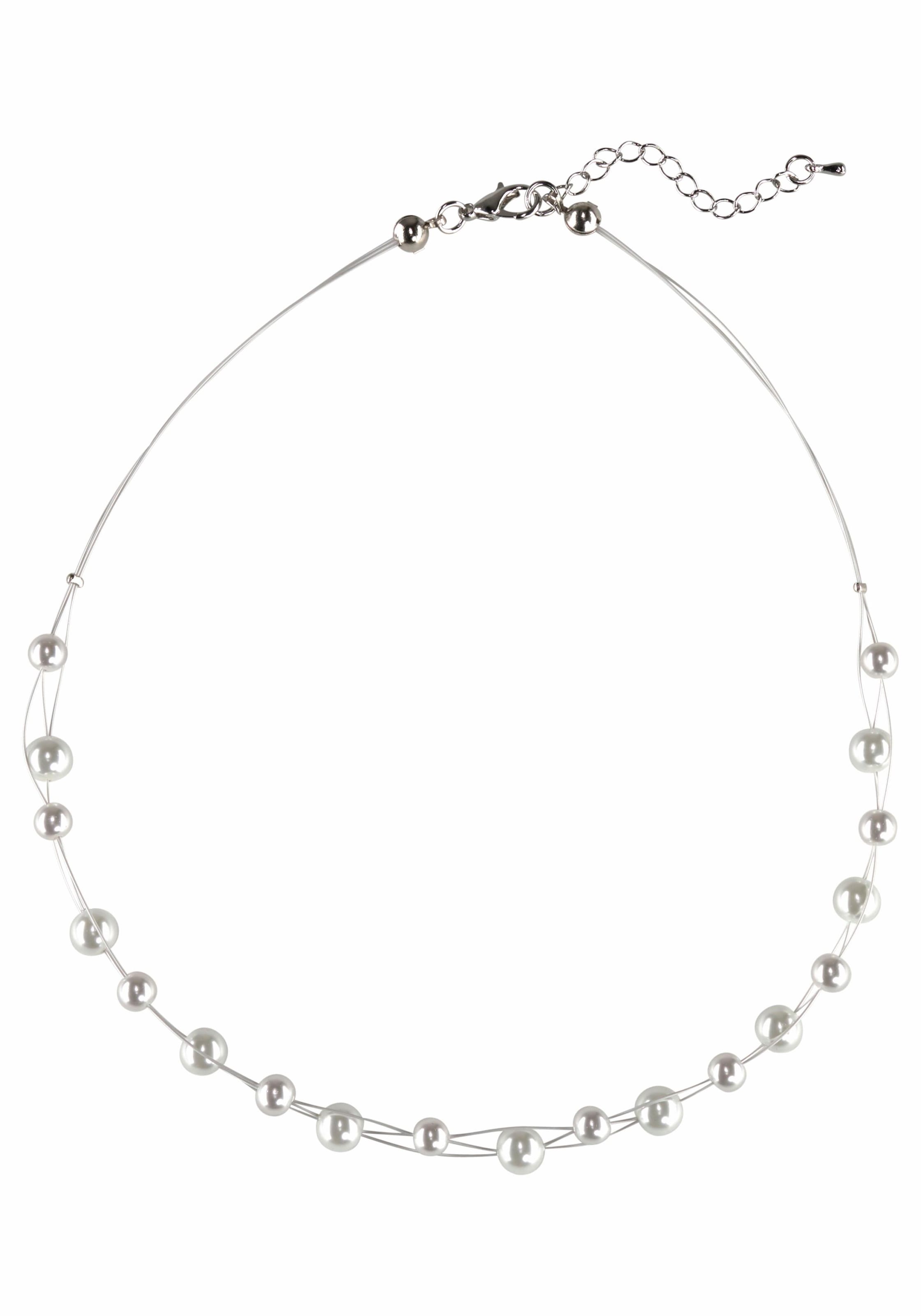 Firetti Collier »Drahtcollier, 3 reihig«, (1 tlg.), mit Glasperle