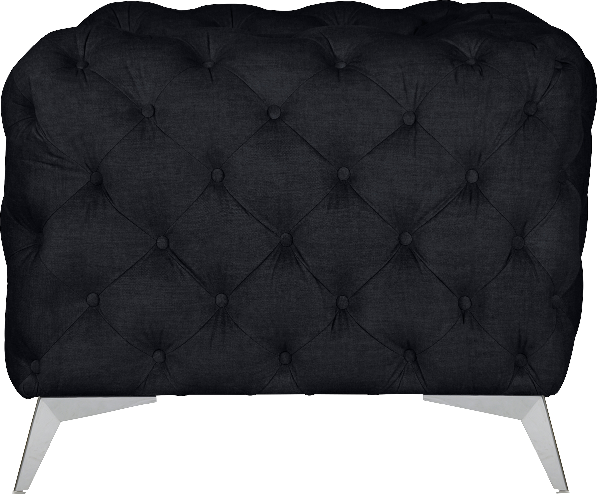 Leonique Chesterfield-Sessel »Glynis Sessel«, aufwändige Knopfheftung, moderne Chesterfield Optik, Fußfarbe wählbar