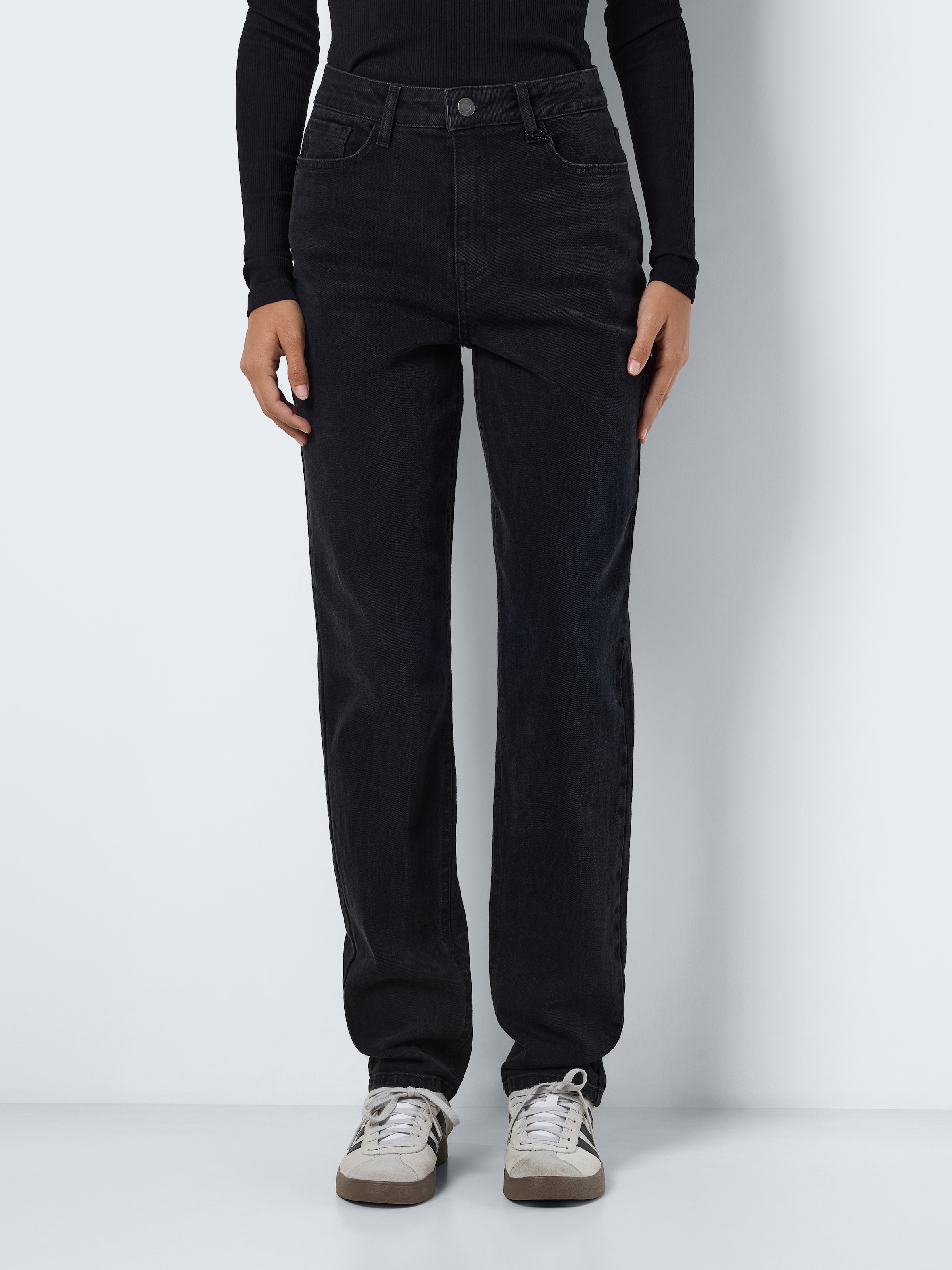 Noisy may High-waist-Jeans "NMDAISY HW MOM FIT JEAN BLACK FWD NOOS" günstig online kaufen