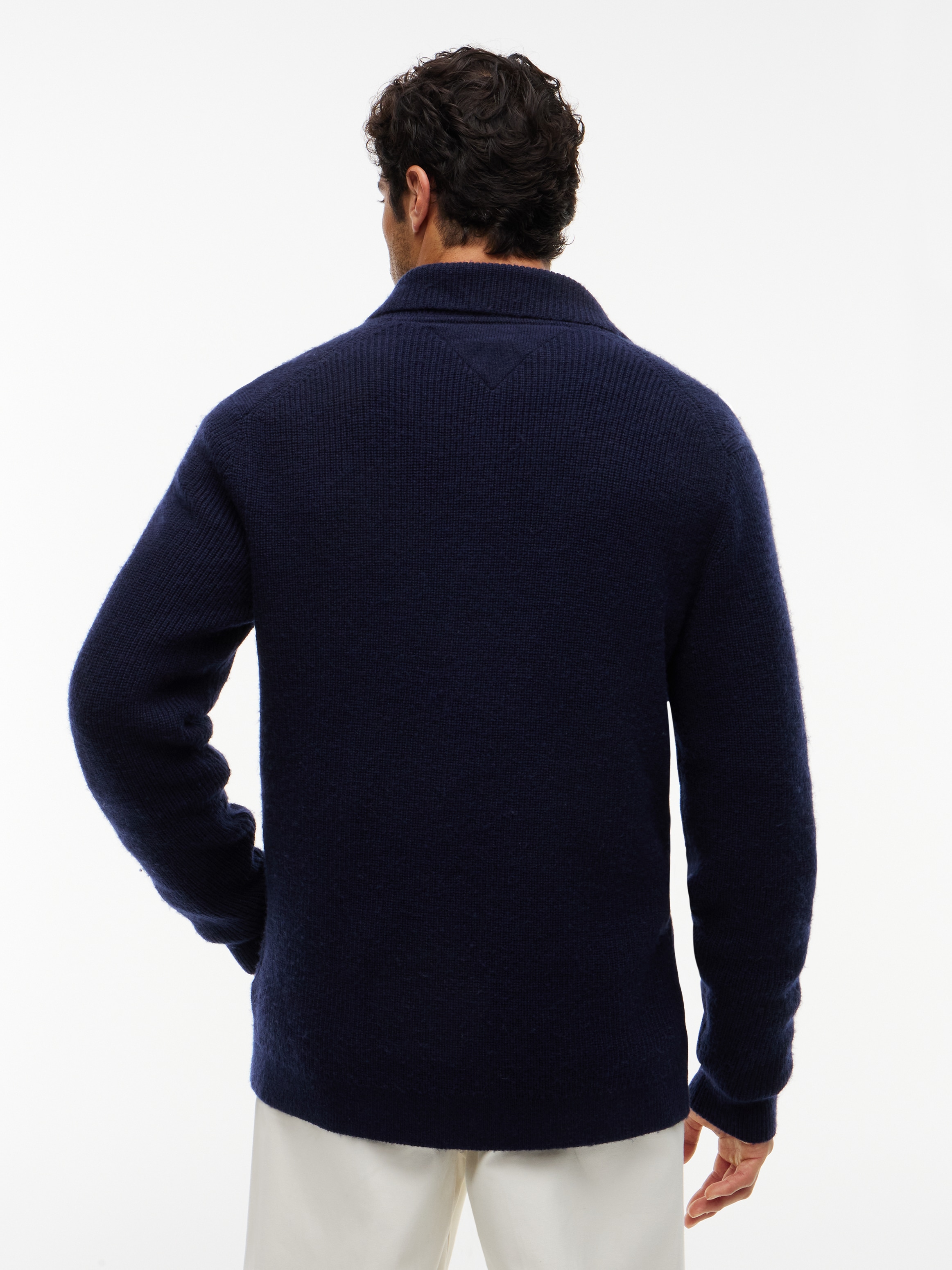 Tommy Hilfiger Cardigan »NY KNITTED CARDIGAN« im Sakko-Optik, normale Passform