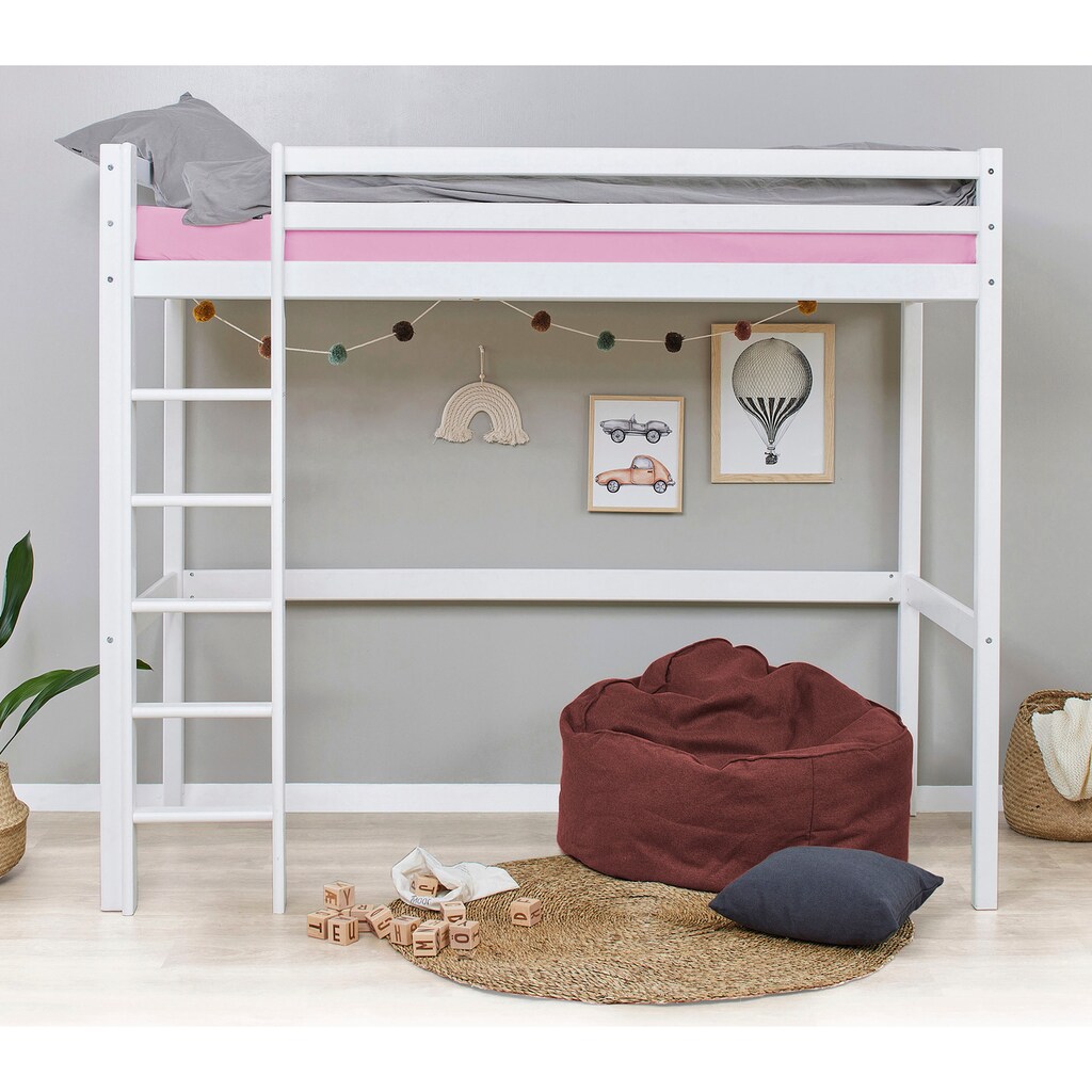 Hoppekids Hochbett »ECO Dream«, 90x200 mit Matratze Rosa, umbaubar