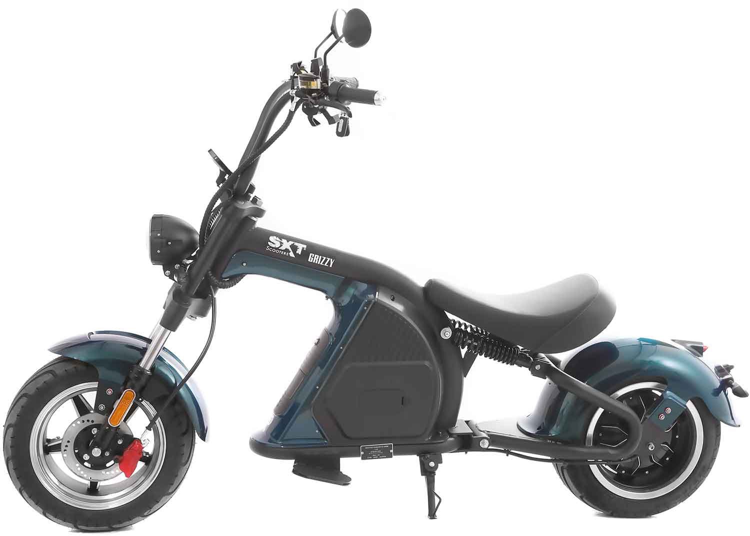 SXT Scooters E-Motorroller »SXT Grizzy«, bis zu 70 km Reichweite, mit Straßenzulassung und integr. Alarmanlage