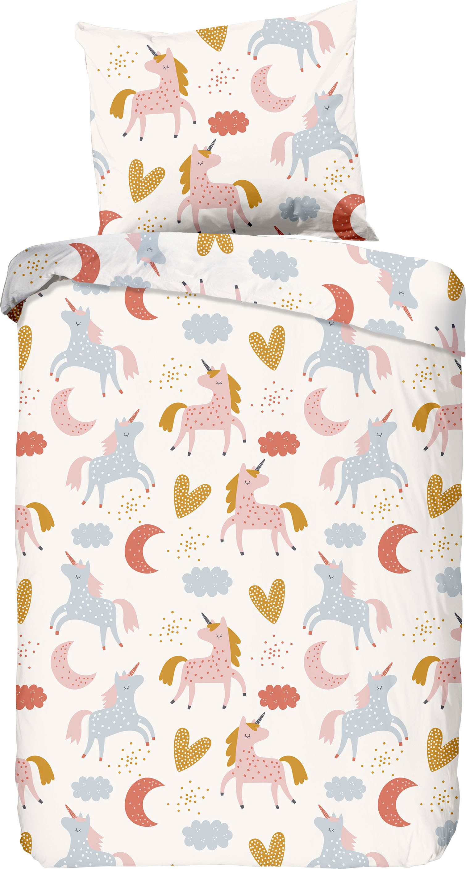 good morning Babybettwäsche "Unilove" 2 Stk. tlg. Baumwolle, 100x135, Reißv günstig online kaufen