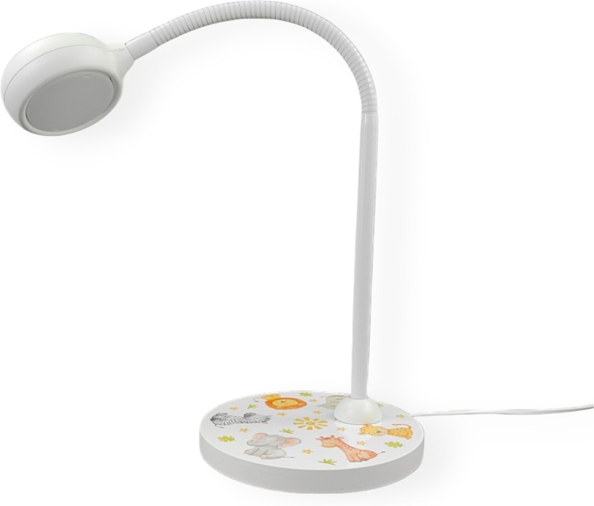niermann Schreibtischlampe »Kinderlampe mit Motiv "Little Safari", Kinderzimmer« GX53 1 Stk. flexibel verstellbarer Leuchtenarm, Made in Germany