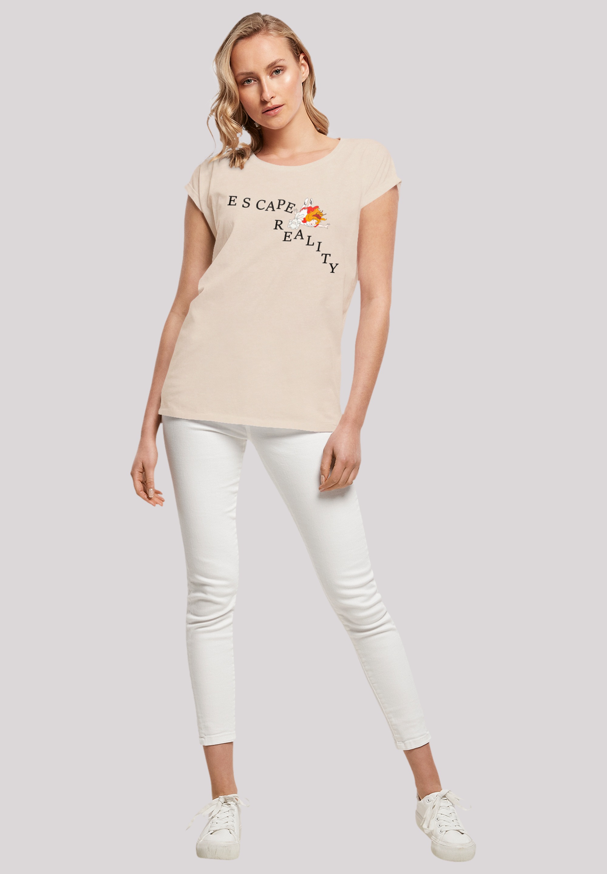 F4NT4STIC T-Shirt »Alice im Wunderland Escape Reality Falling«, Retro, Heroes of Childhood, TV Serie