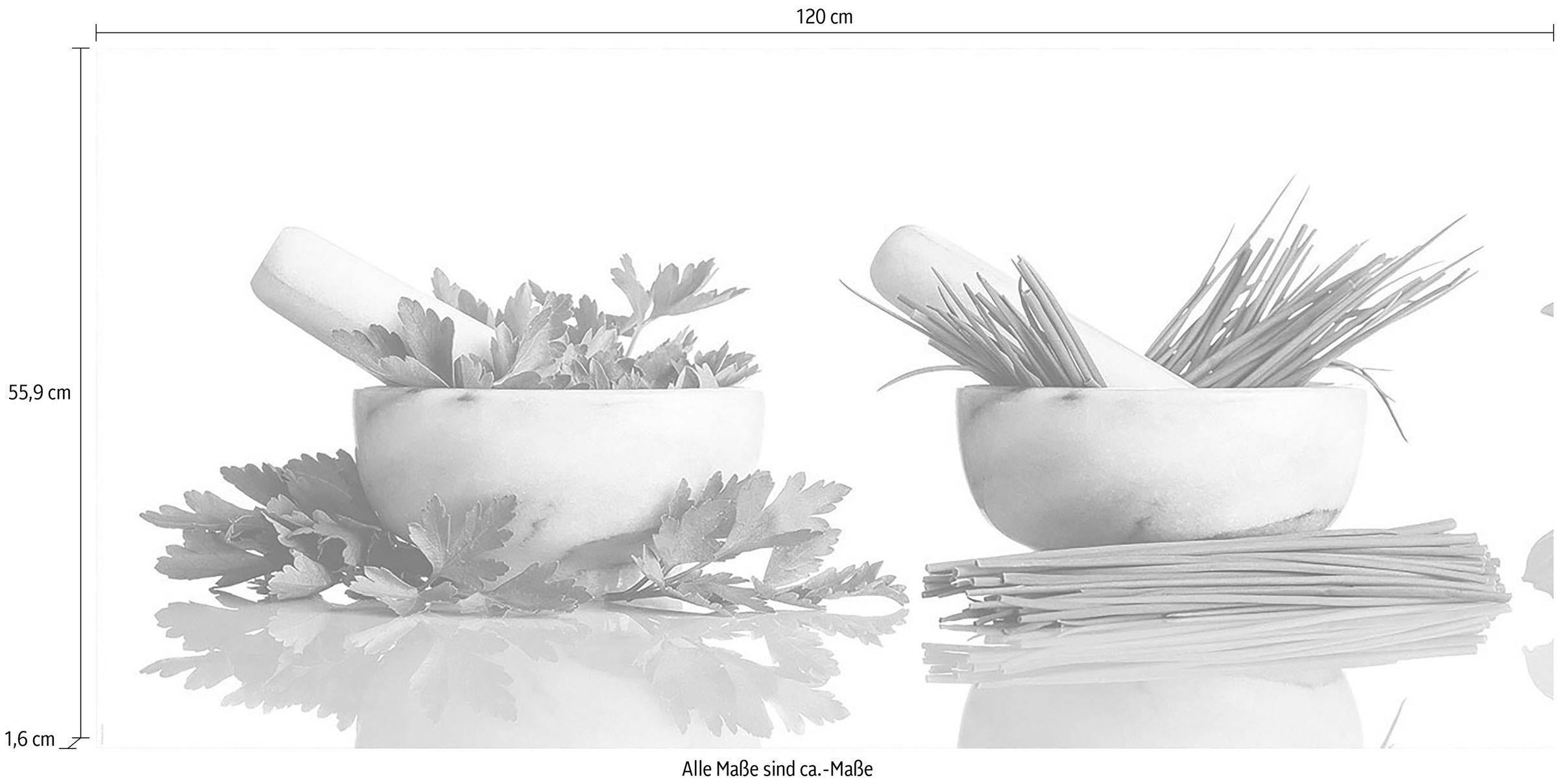 Thumbnail - Express Küchen Küchenrückwand "Kräuter"