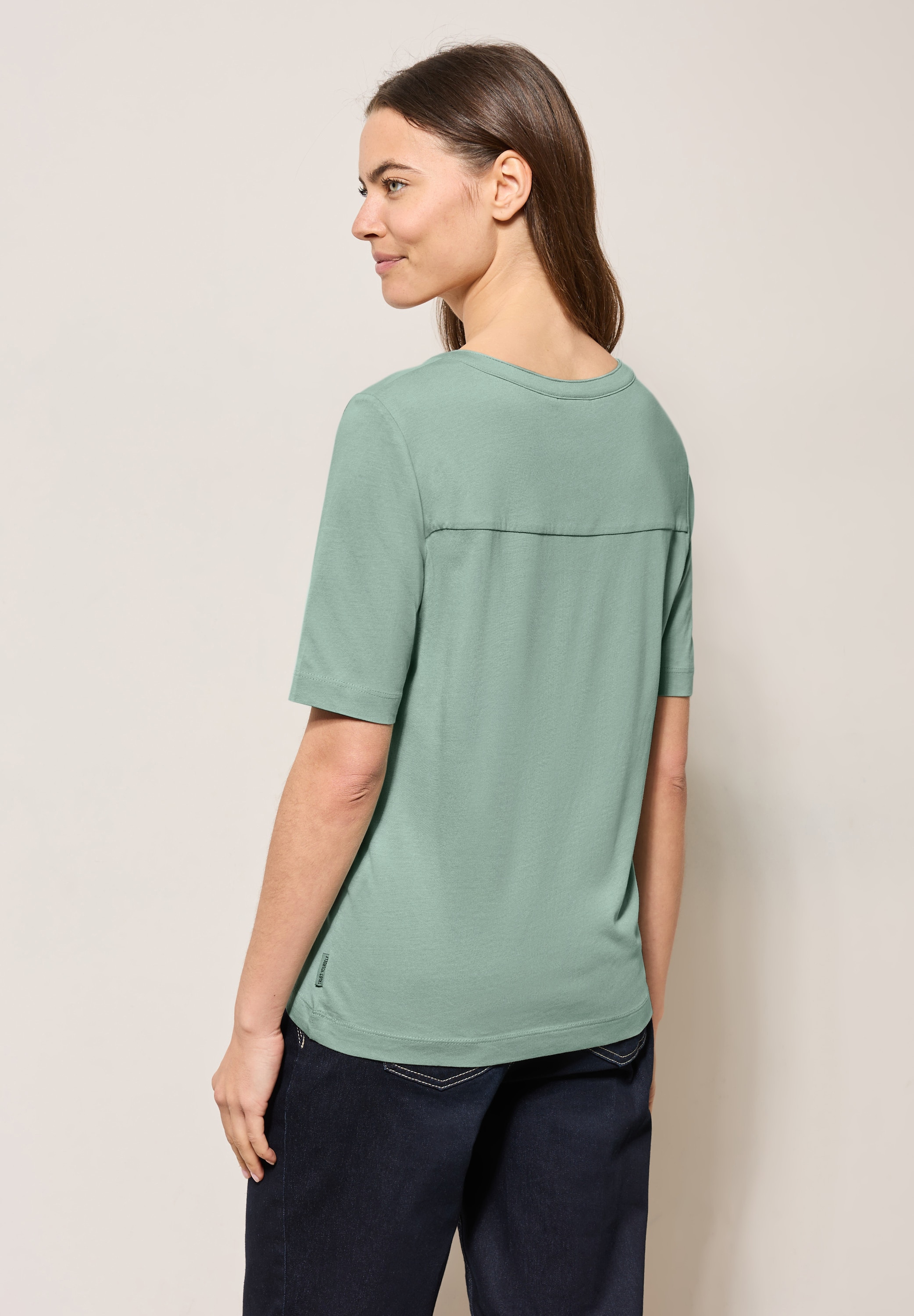 Cecil T-Shirt, im soften Baumwoll-Mix